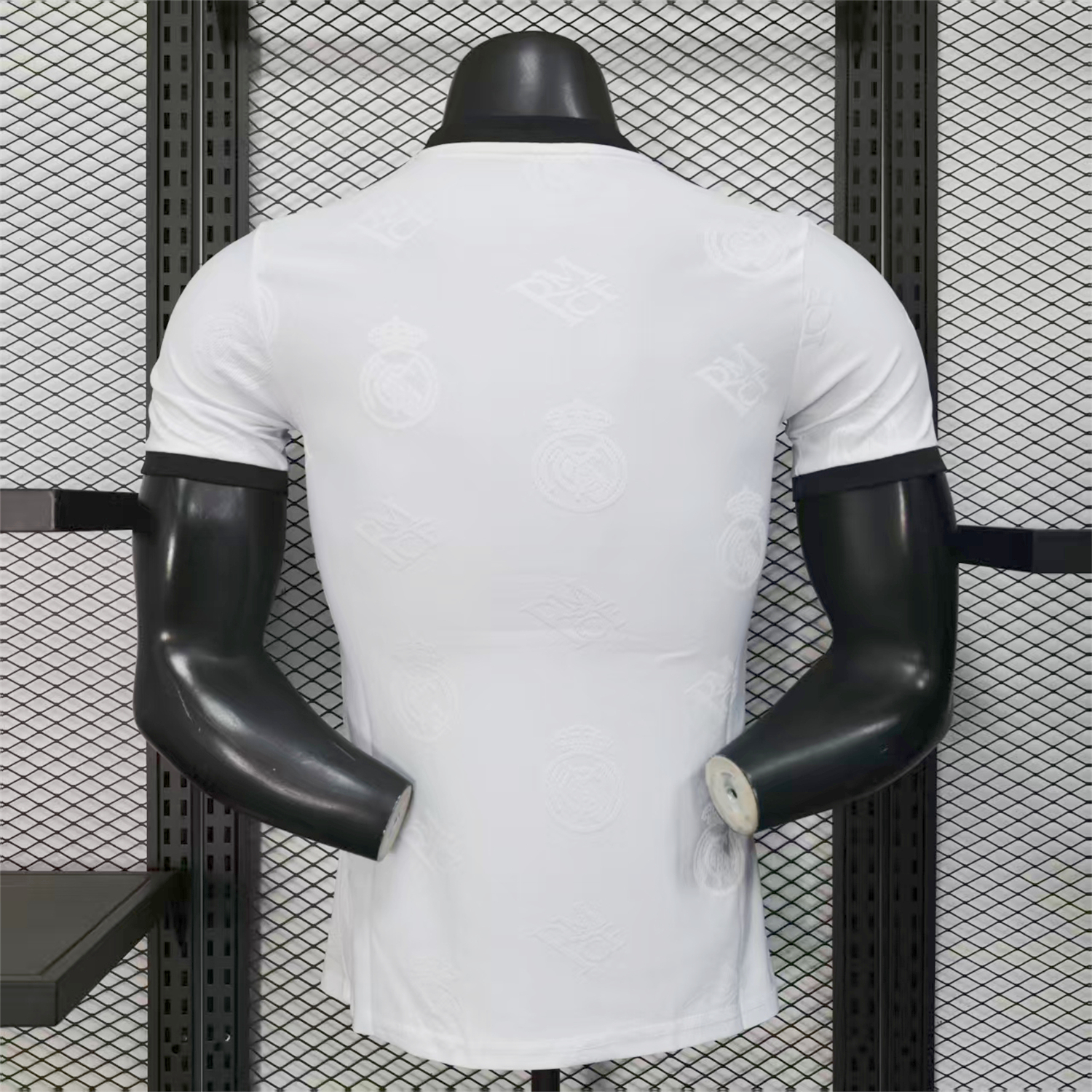 foot-Real Madrid 25-26 White Team Logo Jacquard Special Jersey - Player Version