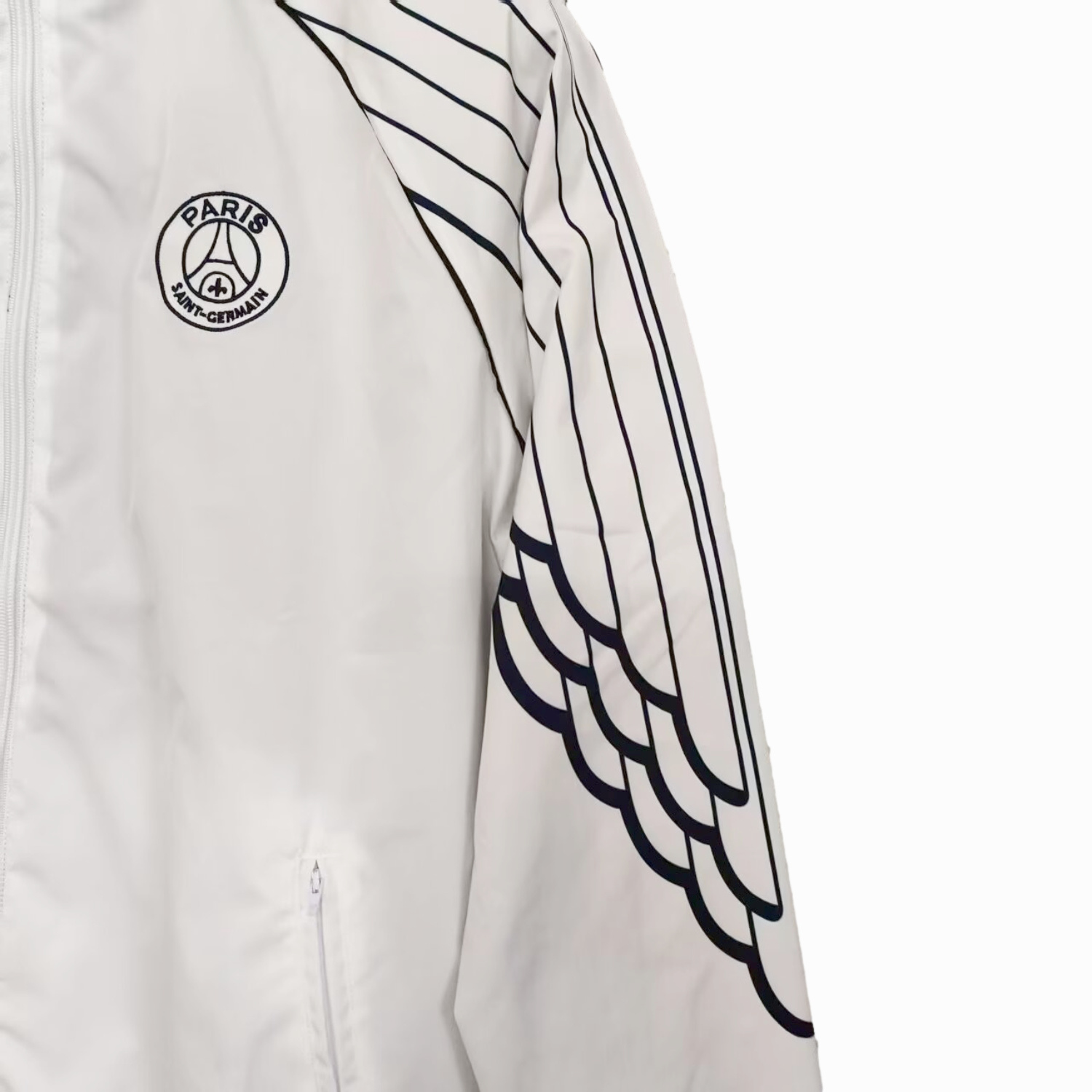 foot-Paris Saint-Germain PSG 24-25 Wings Double Sided Reversible Windbreaker - White & Blue