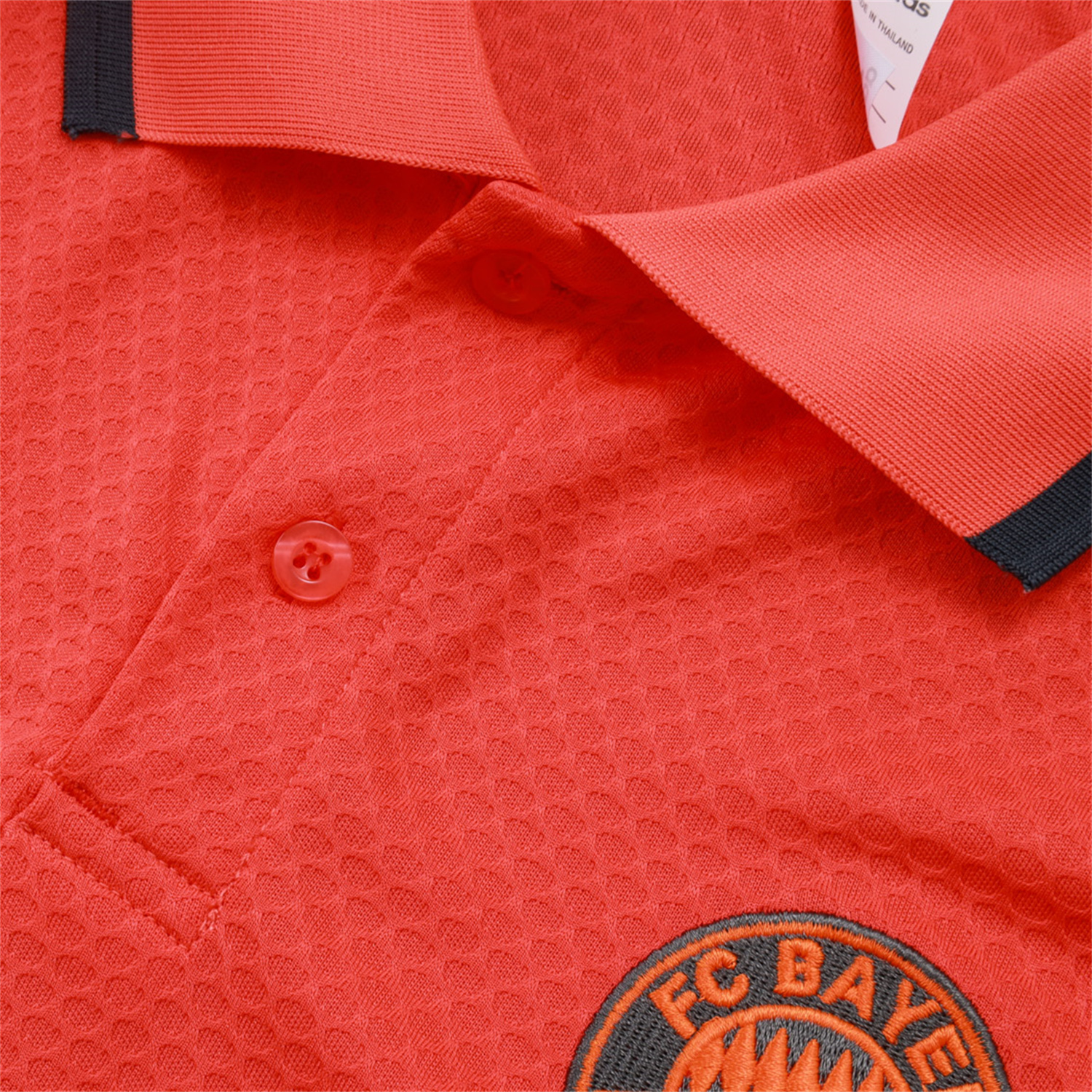 foot-Bayern Munich 25-26 POLO Short-Sleeve Training Set - Orange Top and Deep Grey Pants