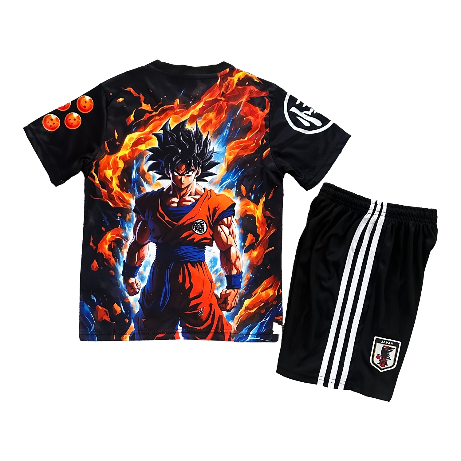 foot-Japan 25-26 Red Blue Flame Son Goku Special Kids Kit