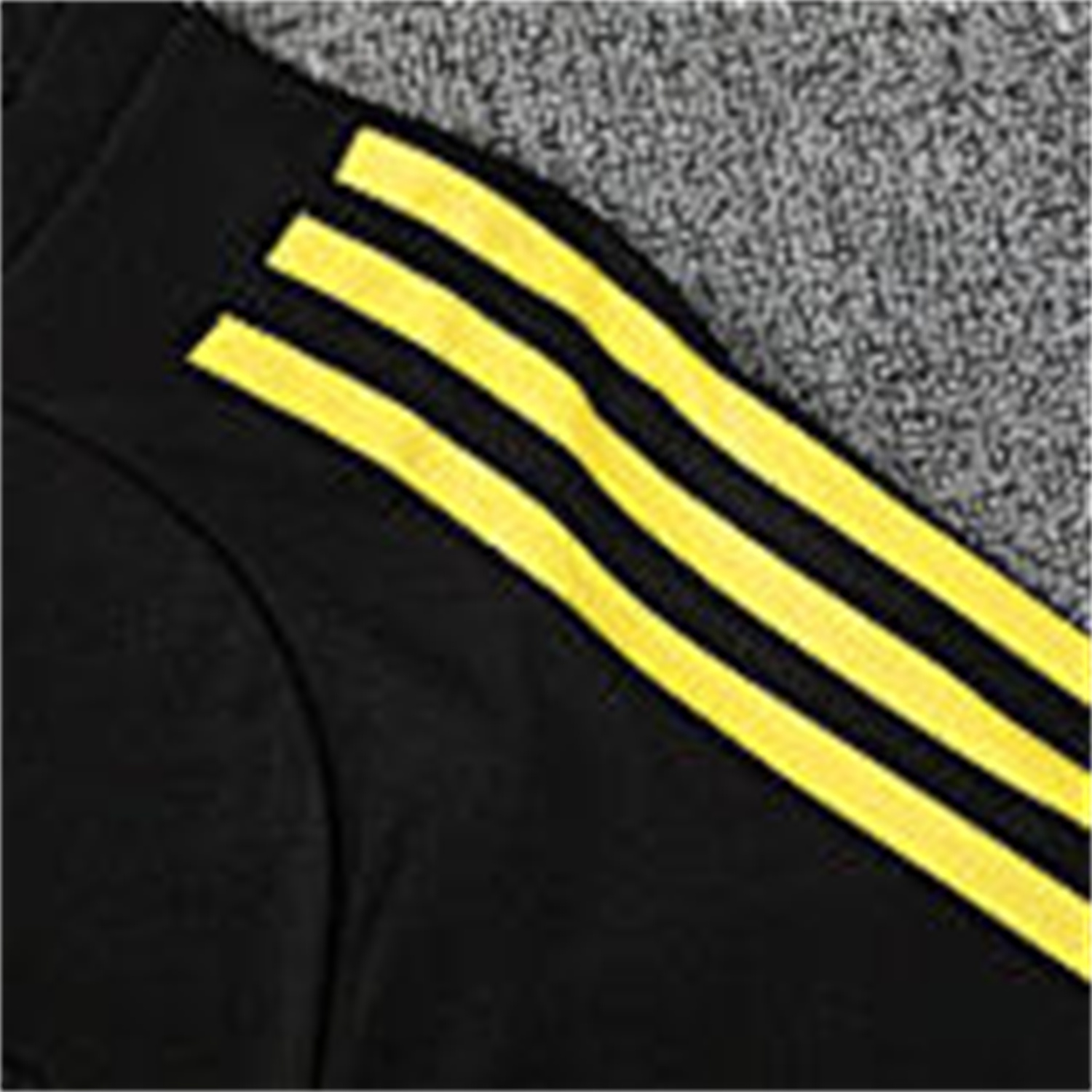 foot-Manchester United 25-26 Short-Sleeve Training Set - Yellow Lines Black Top & Black Shorts