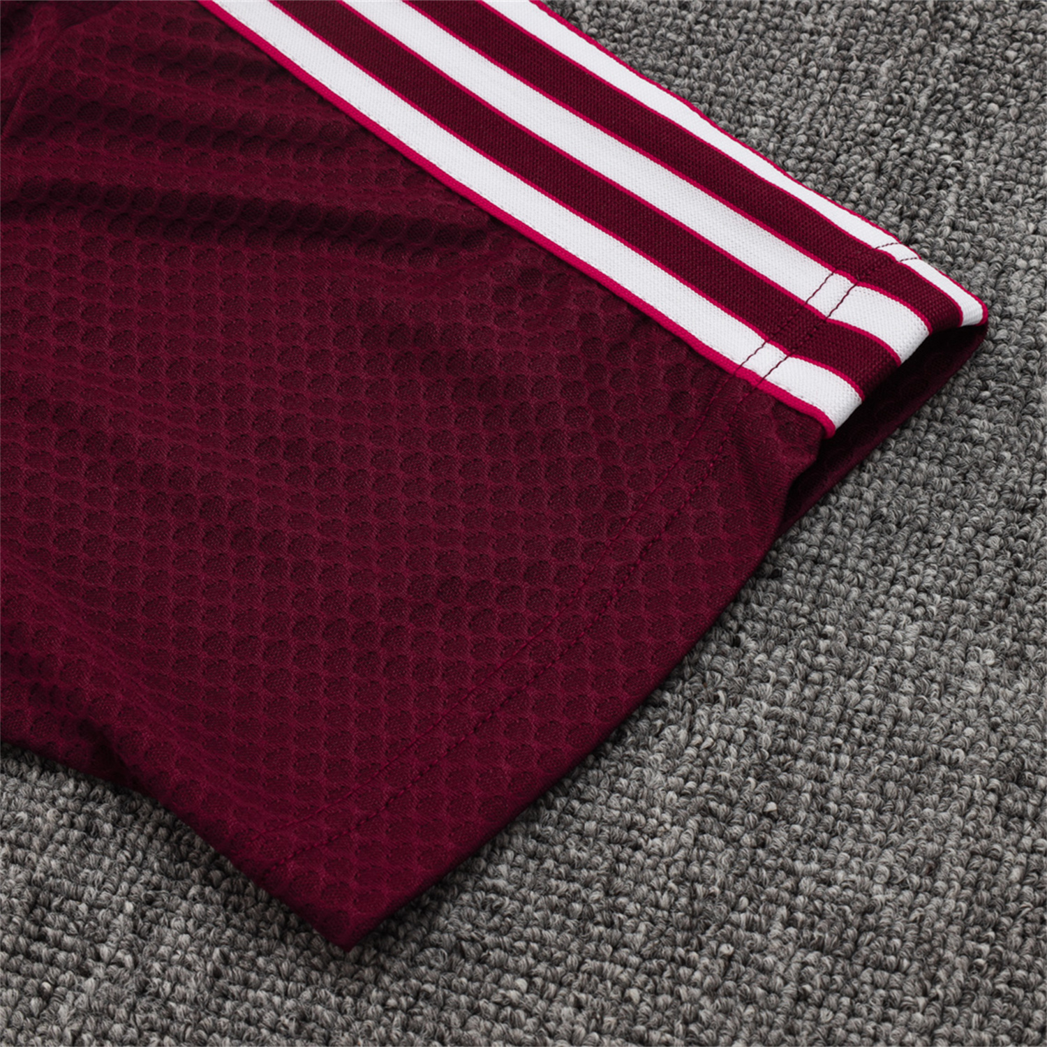 foot-Bayern Munich 25-26 POLO Short-Sleeve Training Set - Deep Red Top and Pants