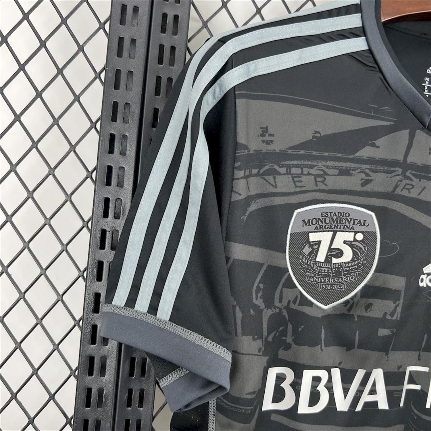 foot-Retro River Plate 2013-14 75th Anniversary Black Jersey