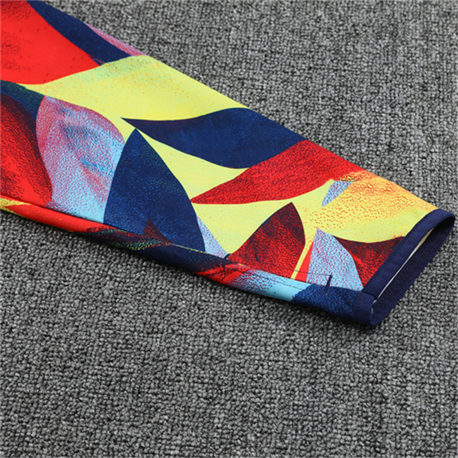 foot-Arsenal 25-26 Kid Long Sleeves Training Set - Colorful Camouflage Top & Royal Blue Pants