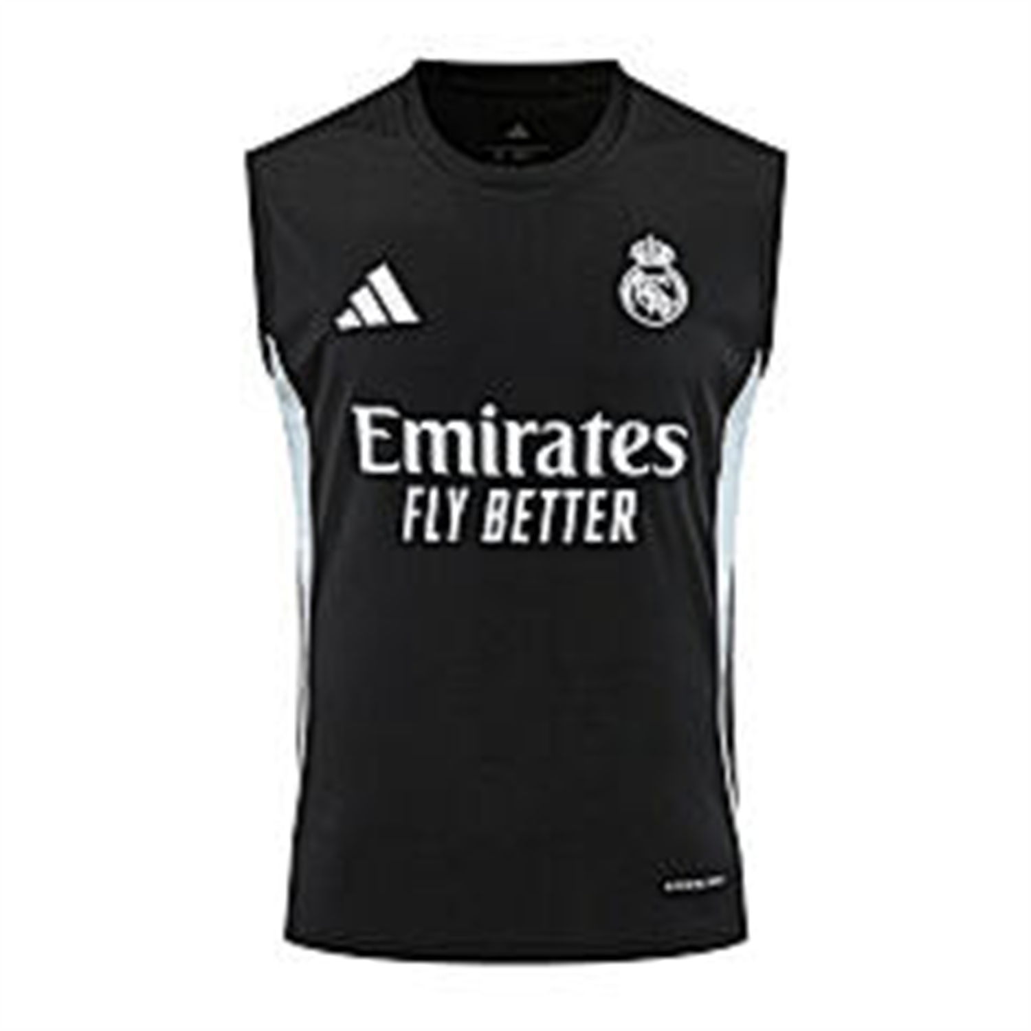 foot-Real Madrid 25-26 Vest Training Set - Black And Light Grey Vest & Black Shorts