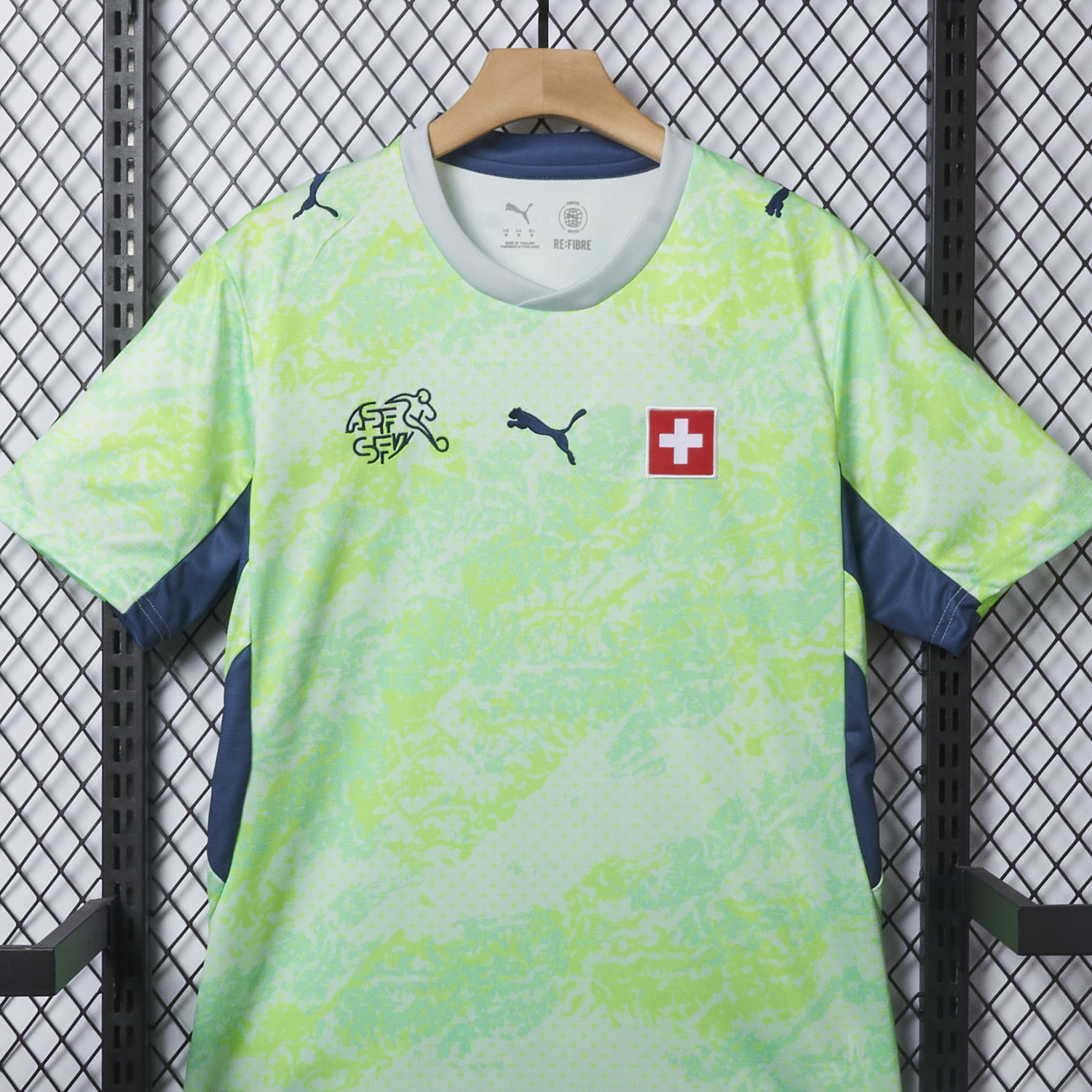 Higojerseys-Switzerland 2026 Away Green Jersey - Fans Version