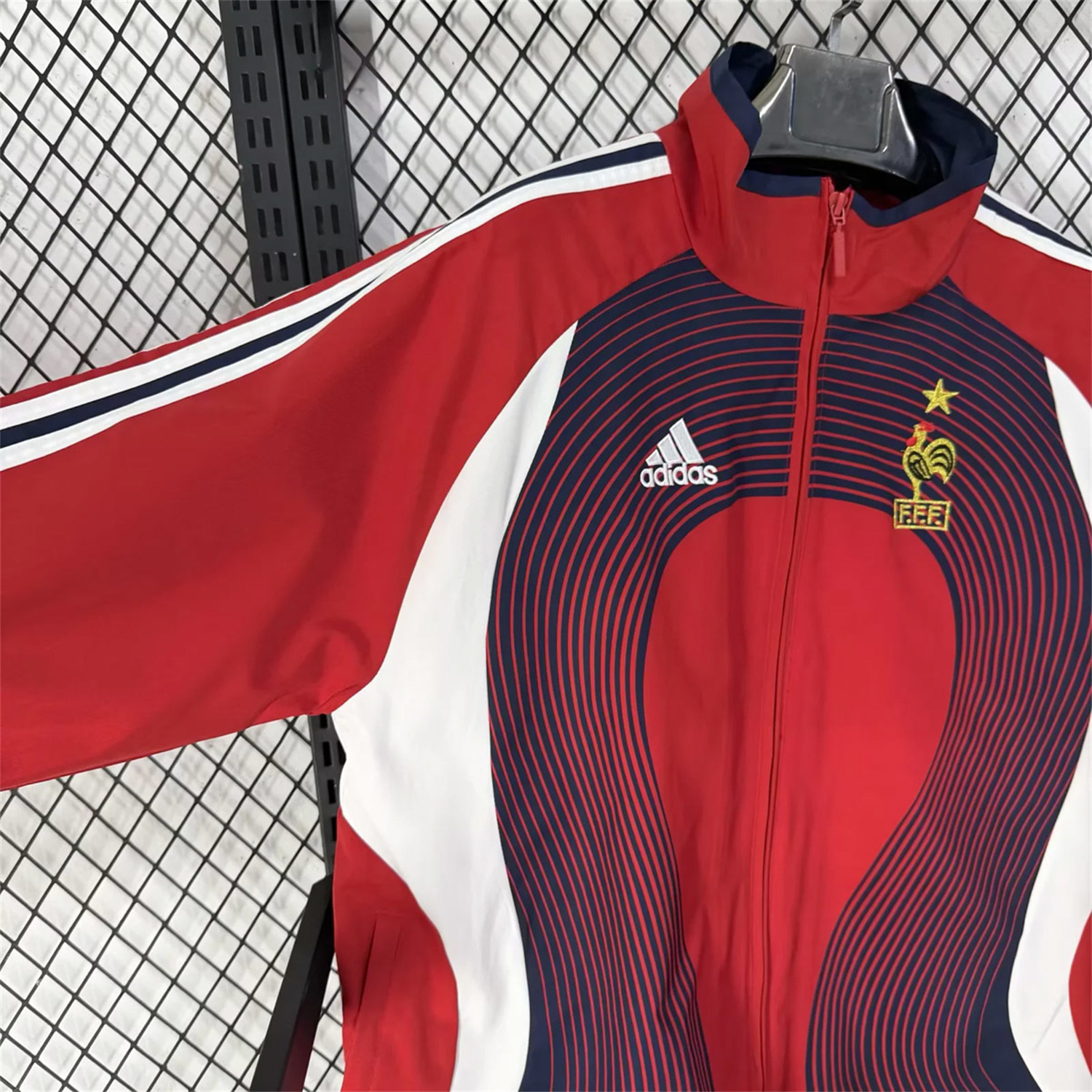 Unitedfootballkit.com | France 2026 Windbreaker Jacket - Red -Customize Name, Number and Patch | Worldwide Shipping