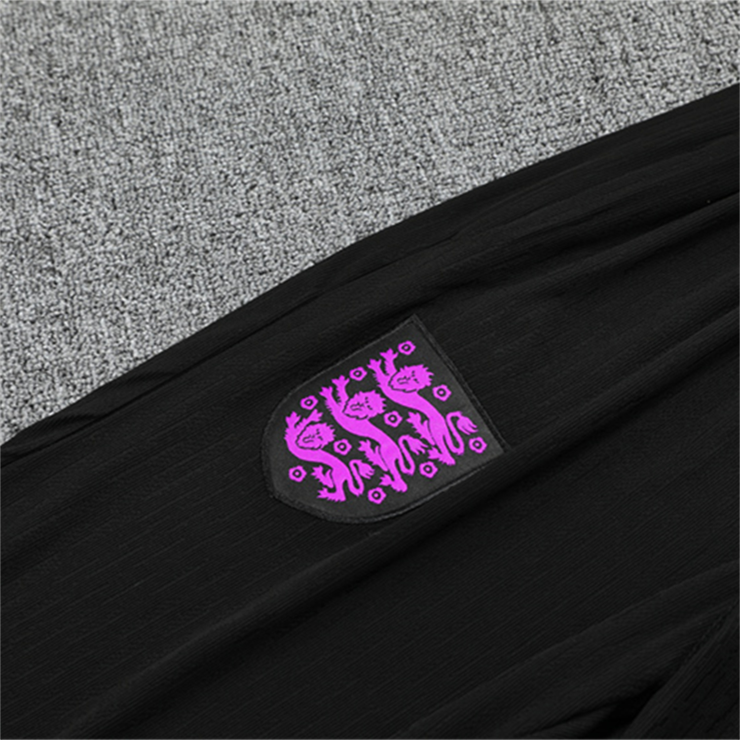 foot-England 25-26 Long Sleeve Training Set - Player Version - Purple Top and Black Pants