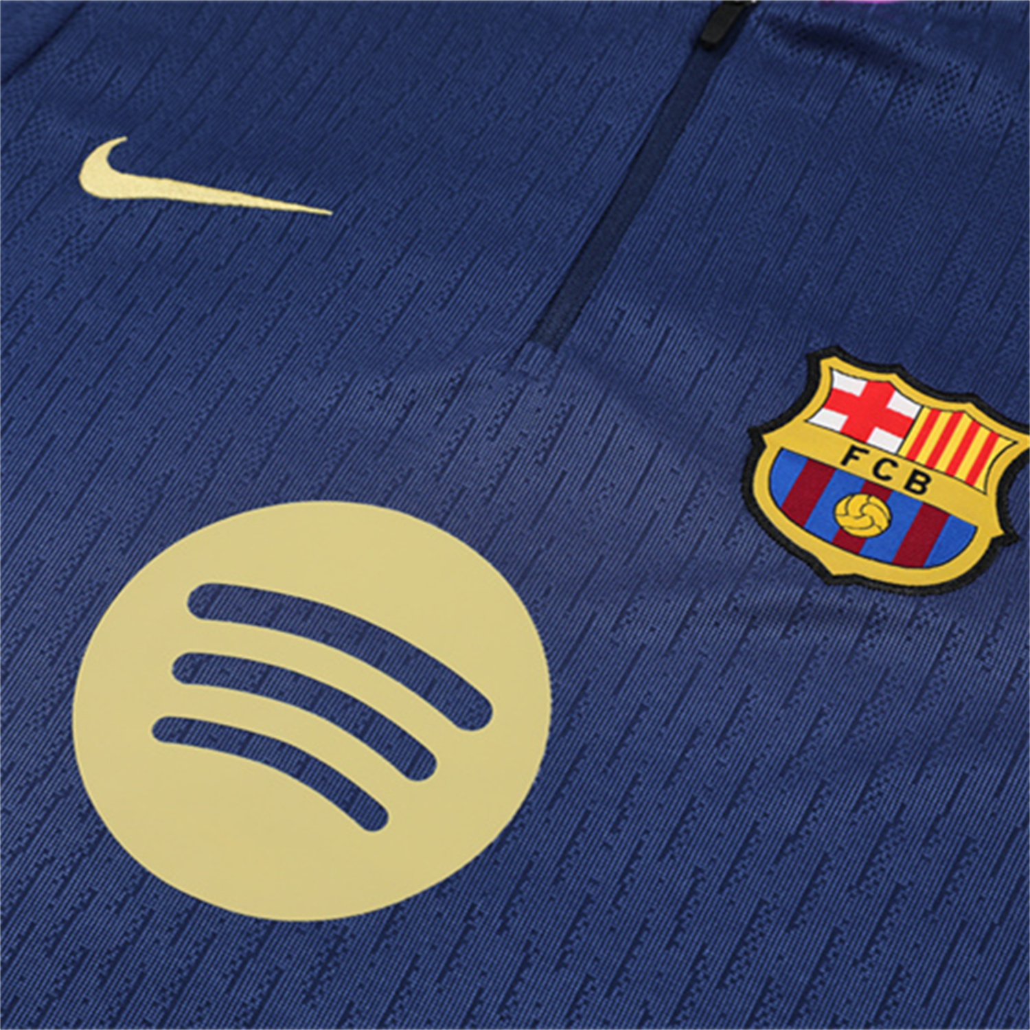 foot-Barcelona 25-26 Kid Long Sleeves Training Set - Royal Blue Top & Royal Blue Pants