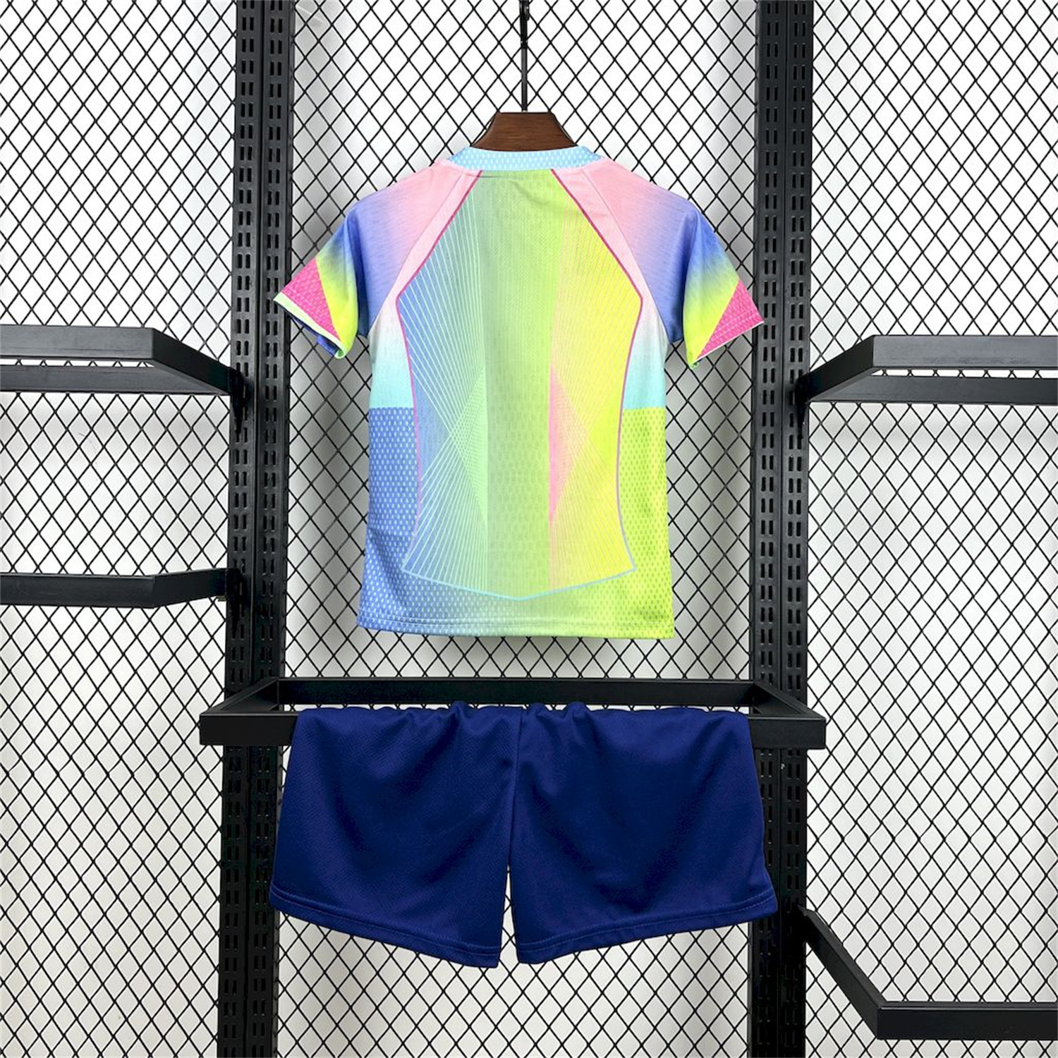 foot-Barcelona 25-26 T90 White Lines Yellow Blue Gradient Special Kids Kit