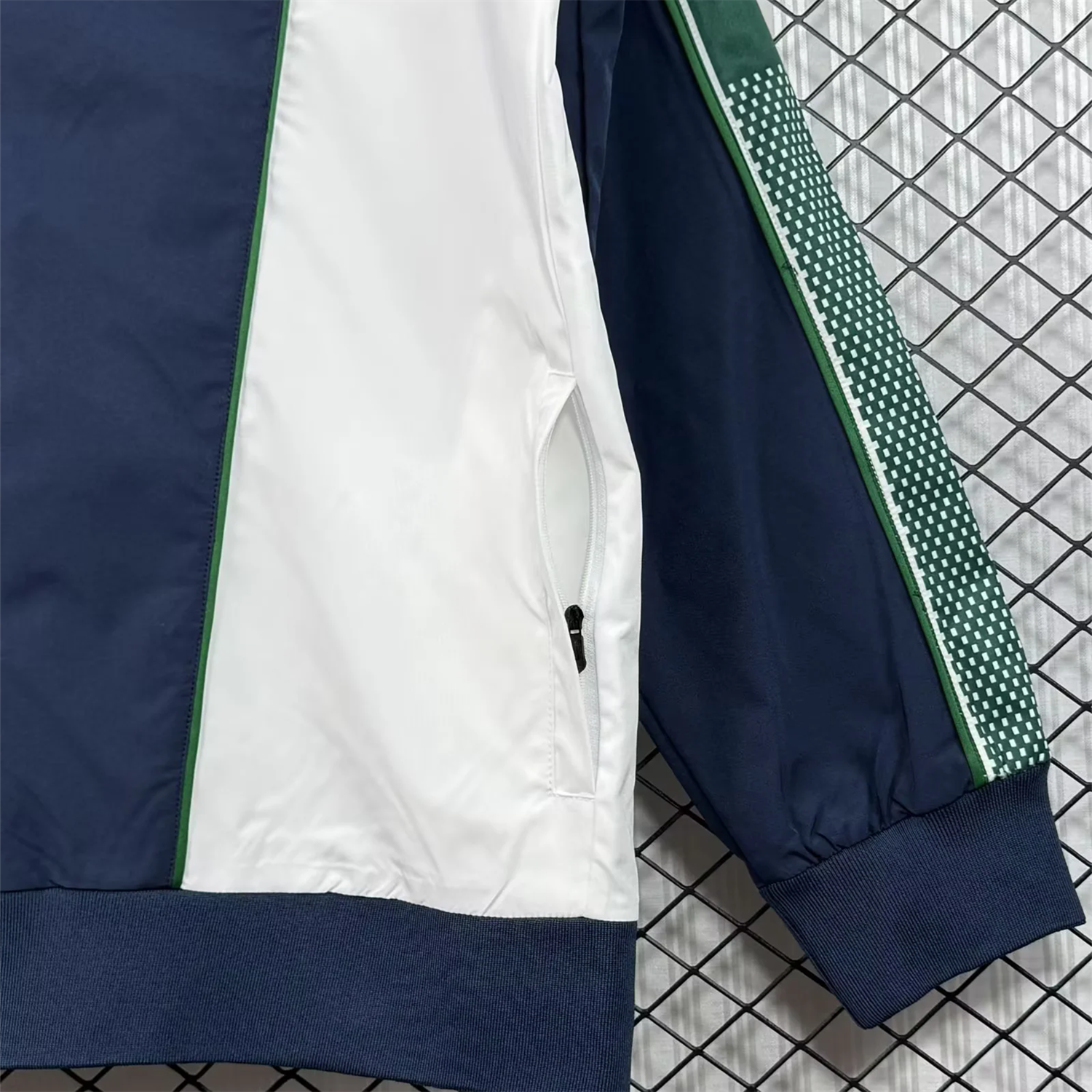 Funinjersey-Retro Real Betis 1997-98 Deep Blue And White Windbreaker