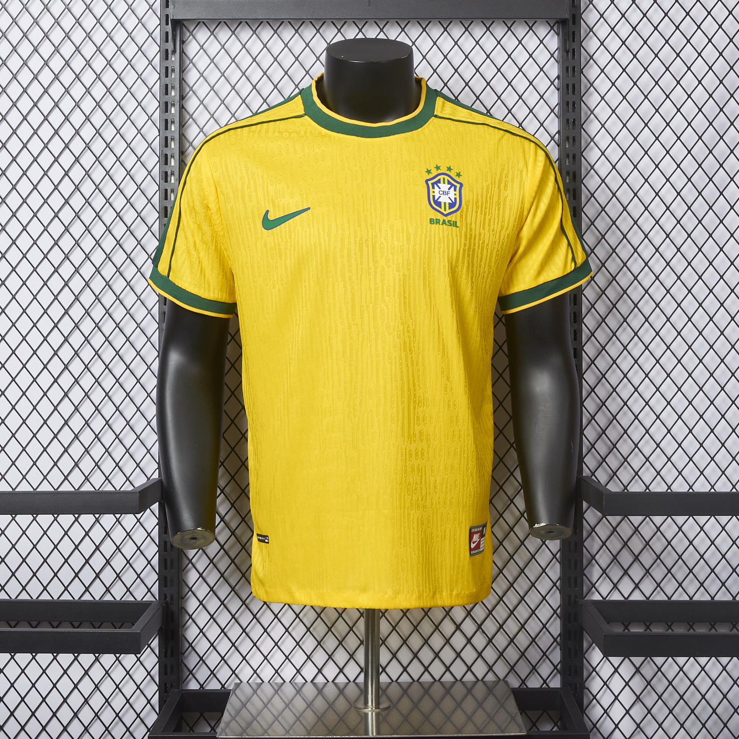 foot-Retro Brazil 1998 Home Jersey - Player Version