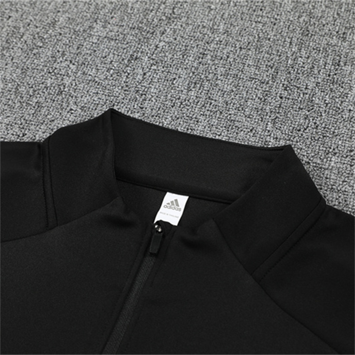 foot-Germany 25-26 Kids Long Sleeve Training Set - Black Top and Black Pants