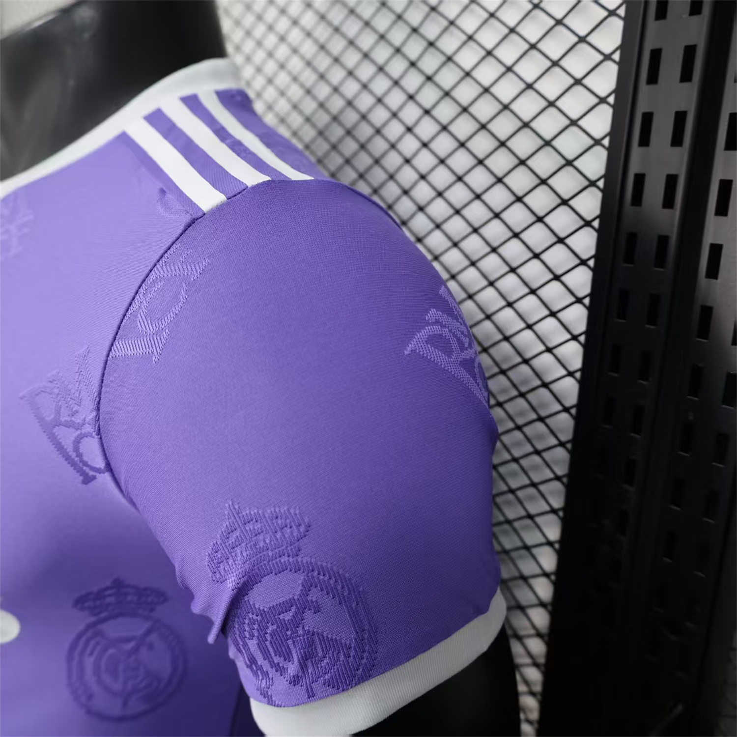 foot-Real Madrid 25-26 Purple Team Logo Jacquard Special Jersey - Player Version