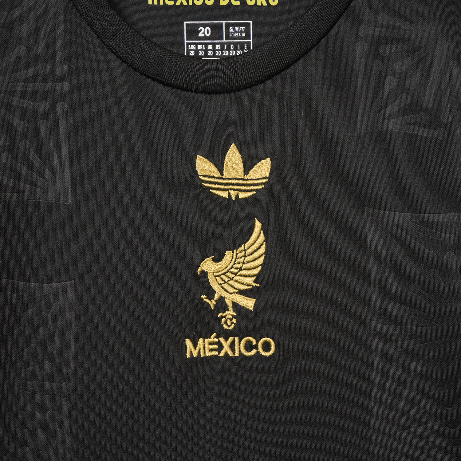 foot-Mexico 2025 Gold Cup Black Kids Kit