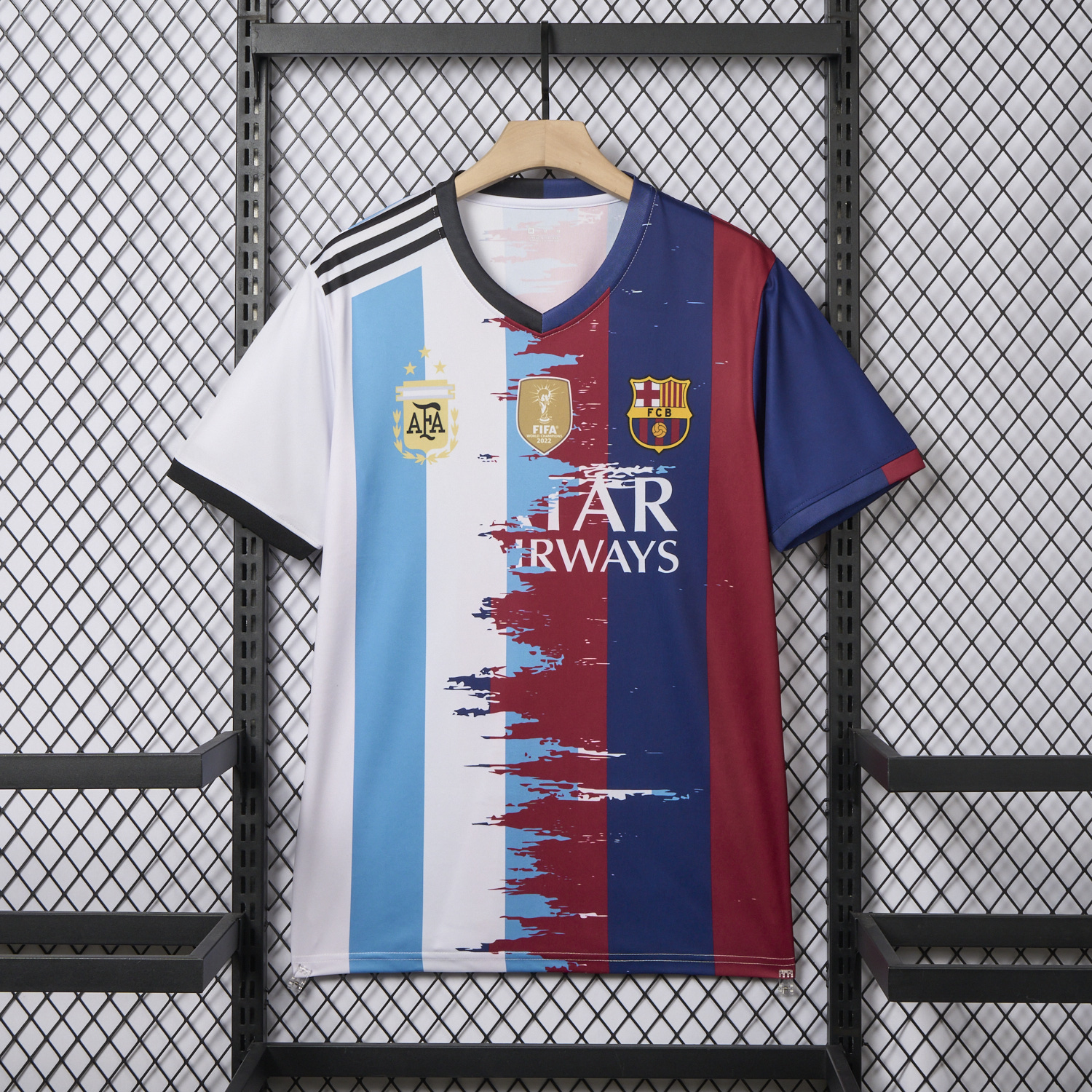 foot-Messi Argentina & Barcelona Special Jersey - Fans Version