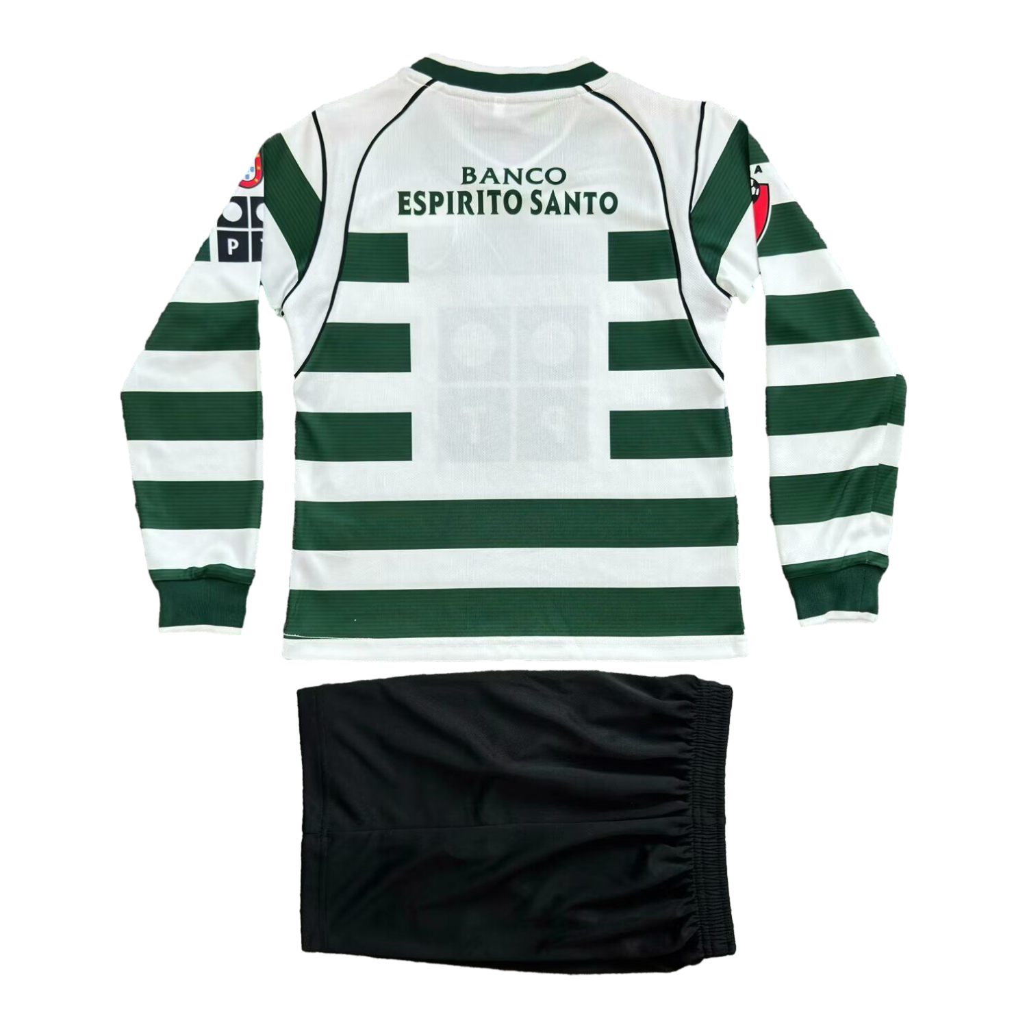 foot-Retro Sporting CP 2002-03 Home Long Sleeves Kids Kit