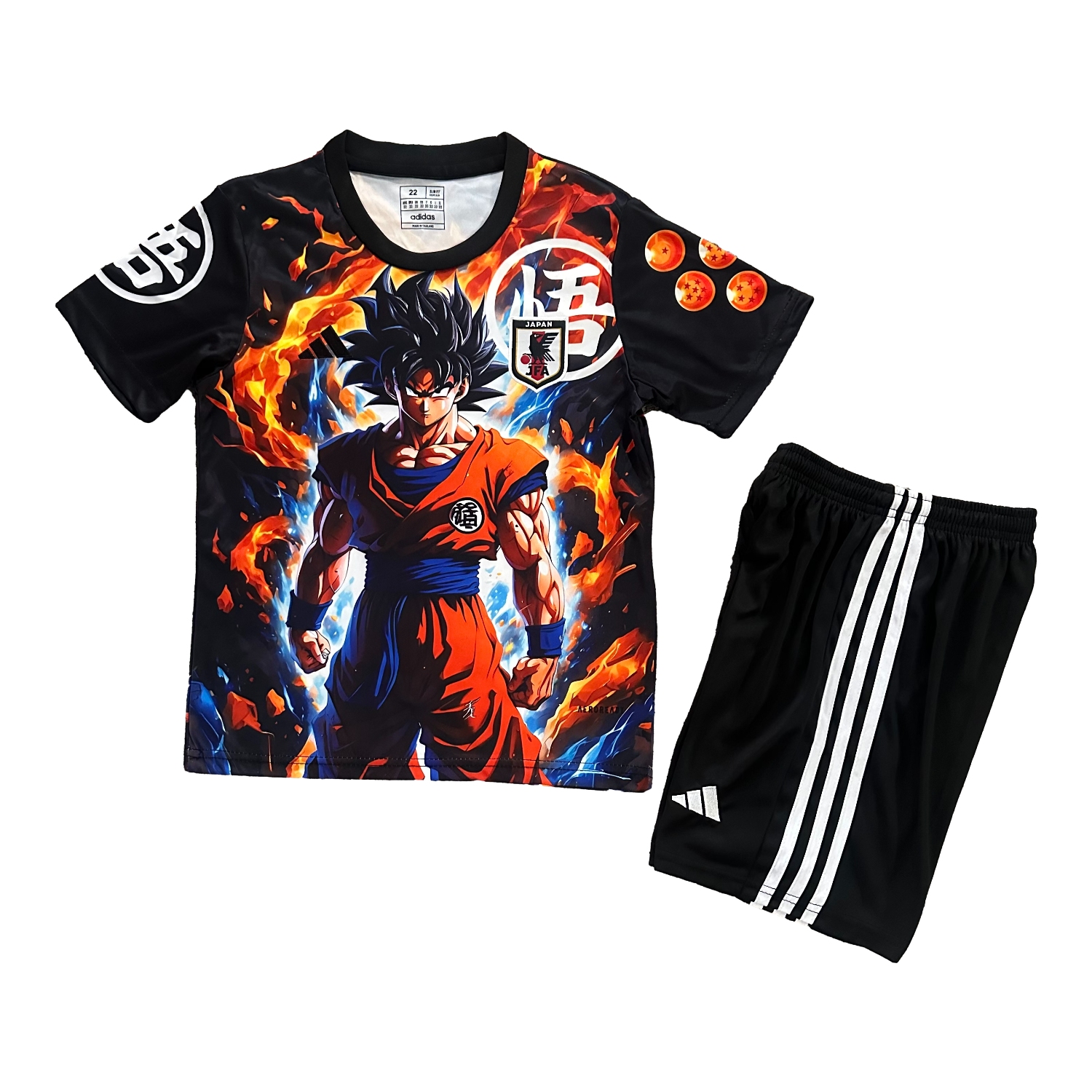 foot-Japan 25-26 Red Blue Flame Son Goku Special Kids Kit