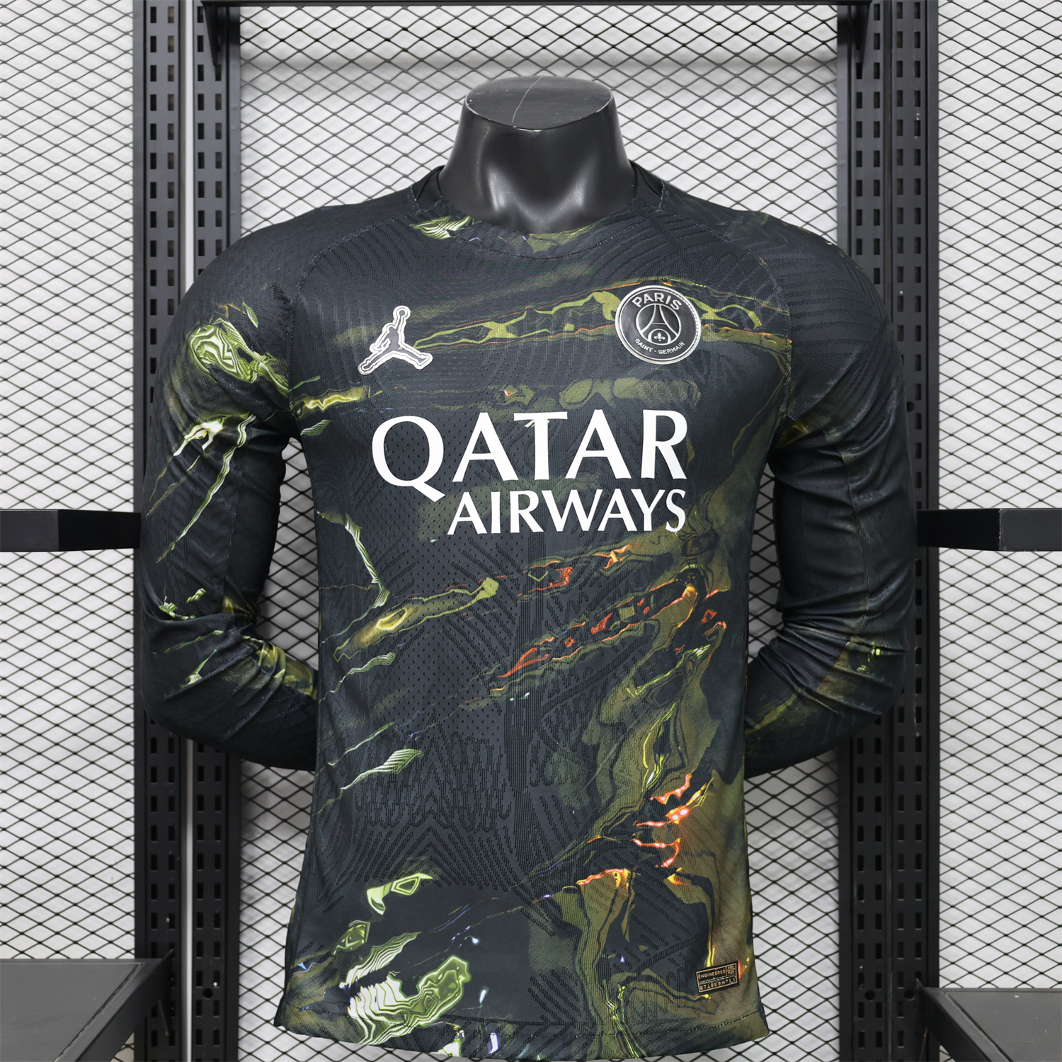 Unitedfootballkit.com | Paris Saint-Germain PSG 25-26 Night Version Fifth Long Sleeves Jersey - Player Version -Customize Name, Number and Patch | Worldwide Shipping