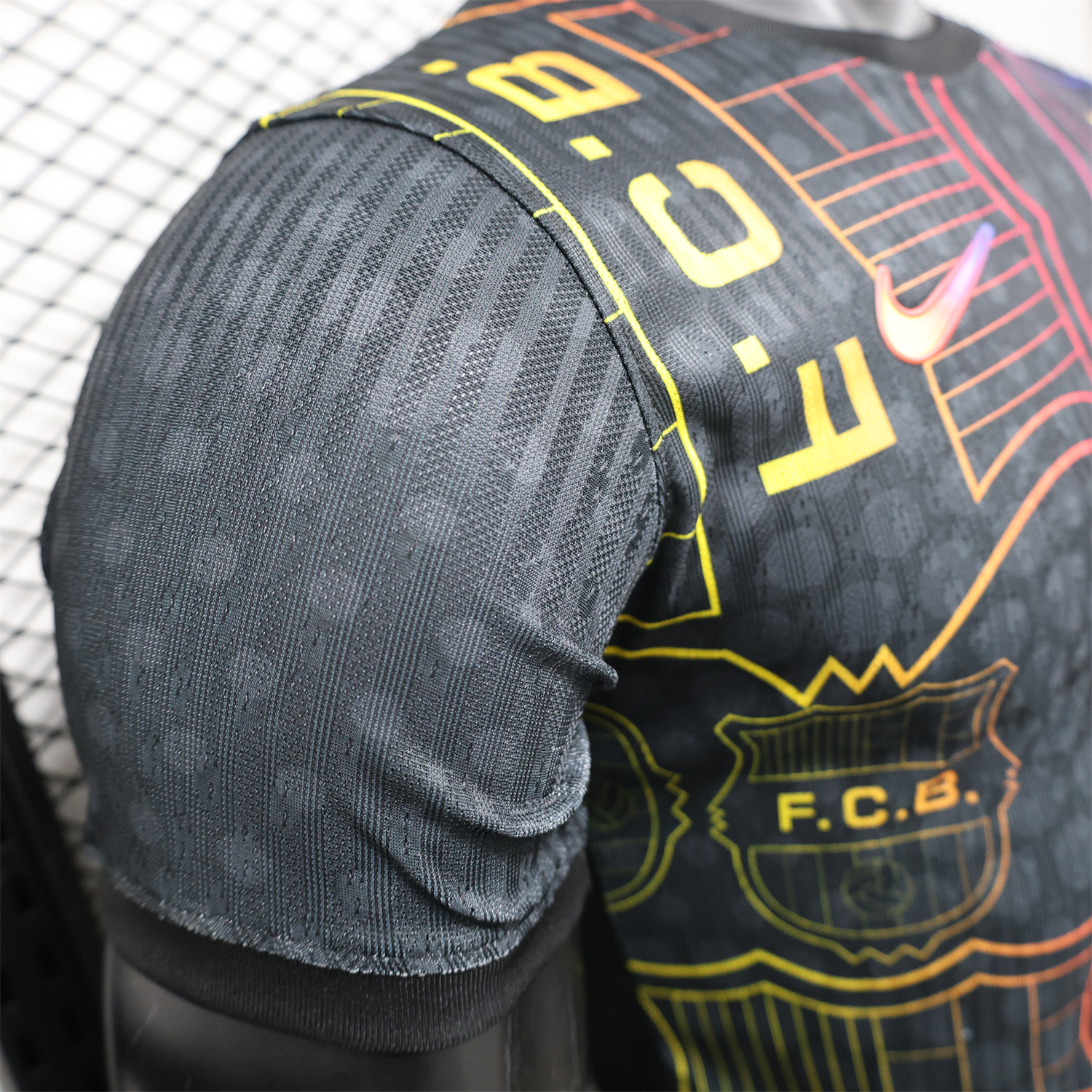 foot-Barcelona 24-25 Black Fluorescent ICON Special Edition Jersey - Player Version