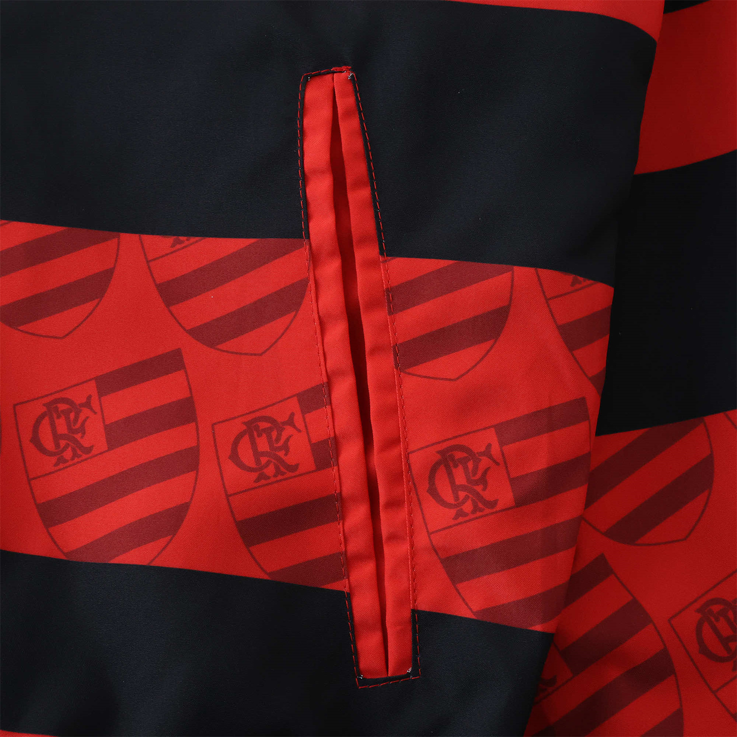 foot-Flamengo 24-25 Double Sided Reversible Windbreaker - Red & Blue