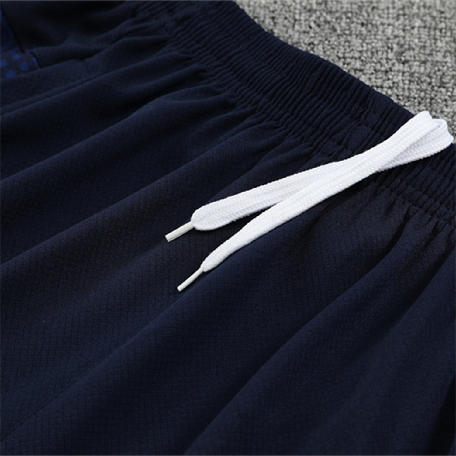 foot-Marseille 25-26 Kids Short-Sleeve Training Set - Royal Blue Top & Royal Blue Shorts