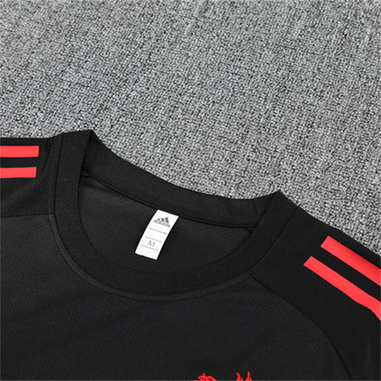 foot-Liver.pool 25-26 Kids Short-Sleeve Training Set - Black Top & Black Shorts