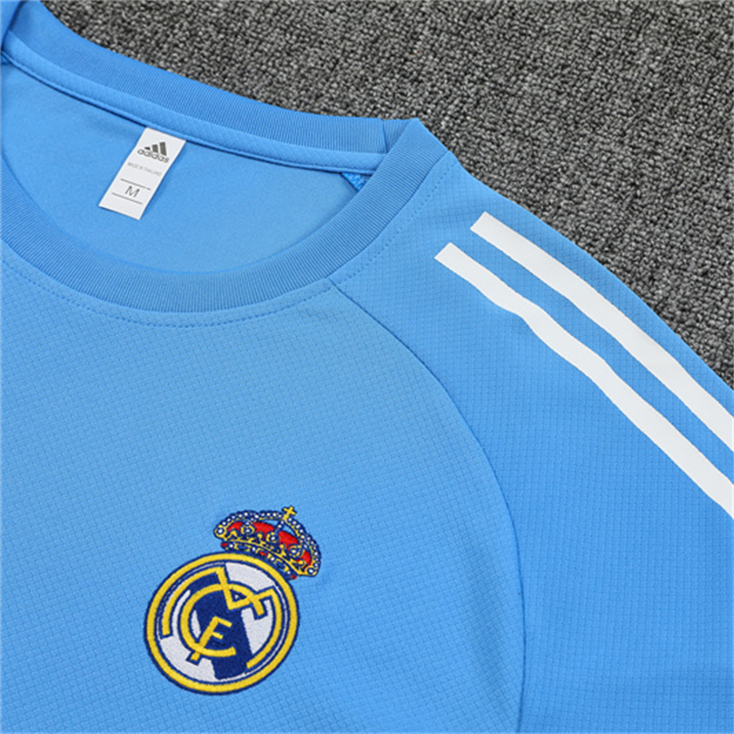 foot-Real Madrid 25-26 Short-Sleeve Training Set - Sky Blue Top and Sky Blue Shorts