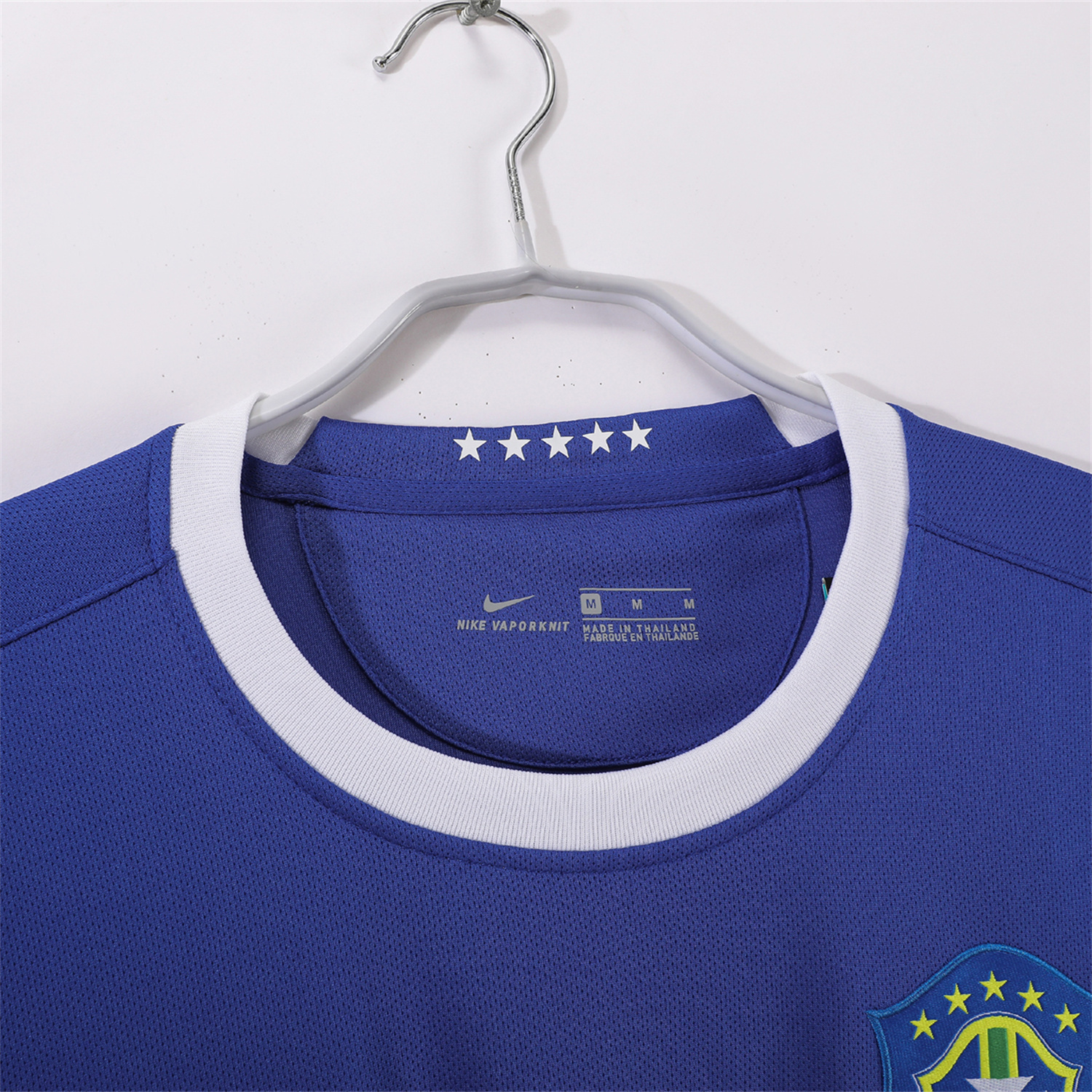 foot-Retro Brazil 2006 Away Blue Jersey