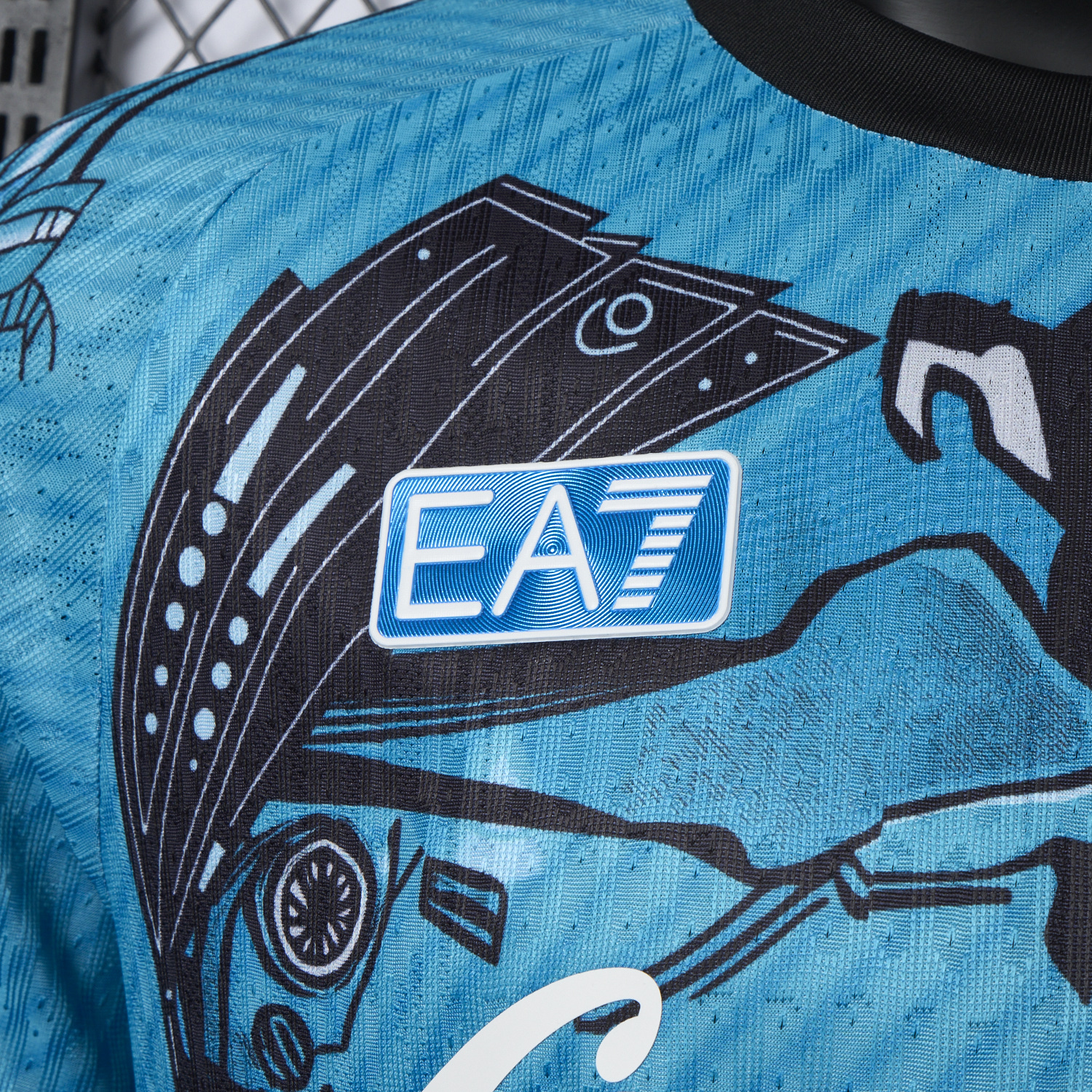 foot-Napoli 25-26 Blue Mecha Training Jersey - Player Version