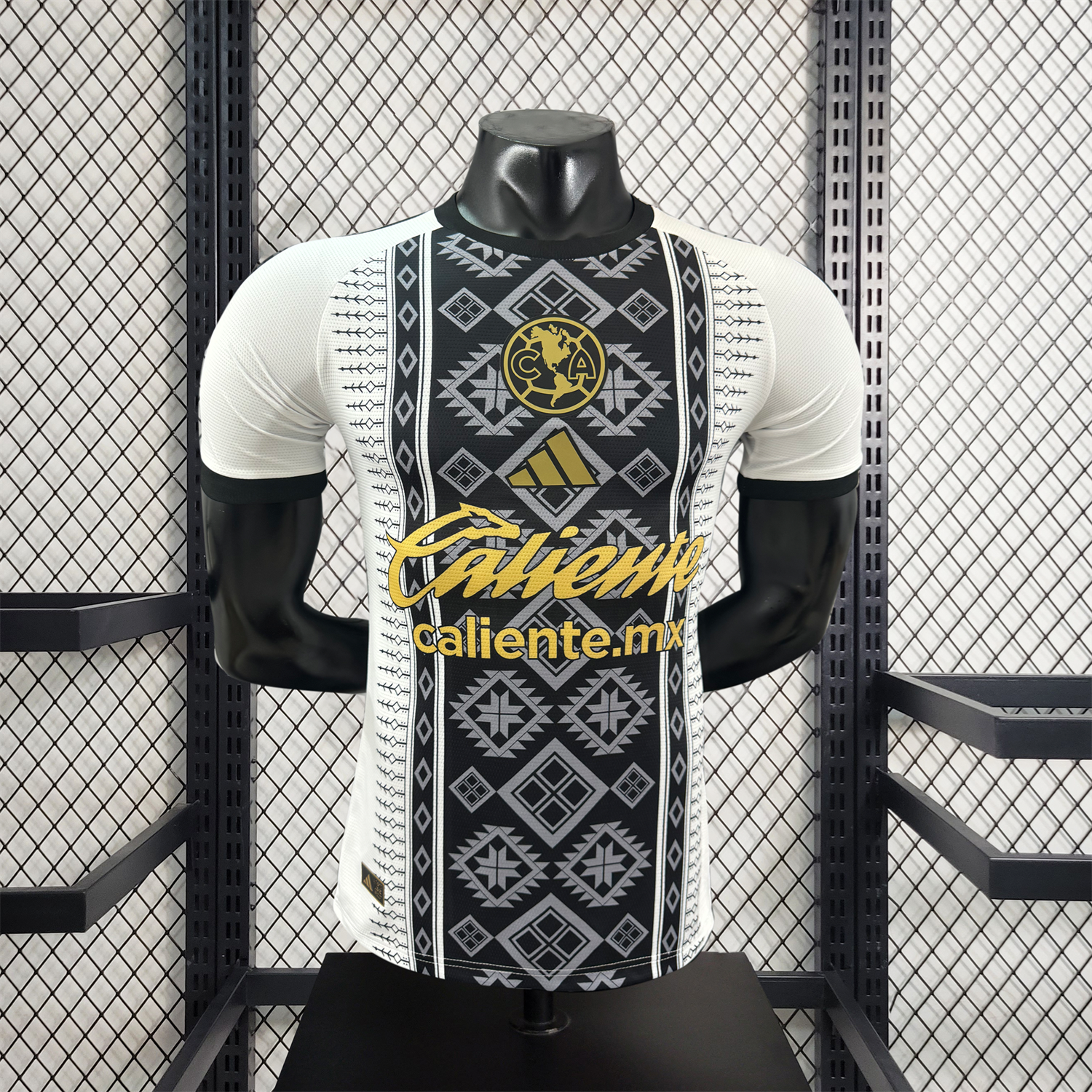 foot-Club América 25-26 Black Totem Pattern White Special Jersey - Player Version