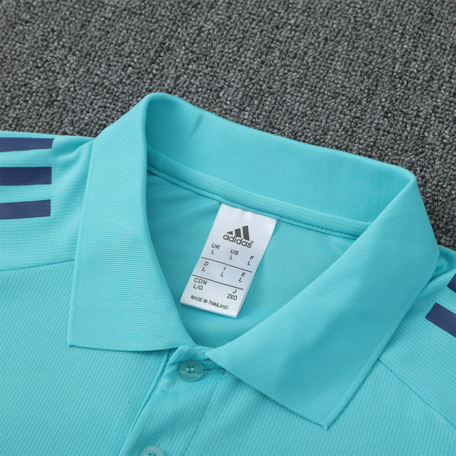 foot-Arsenal 25-26 POLO Short-Sleeve Training Set - Cyan Top and Deep Blue Pants