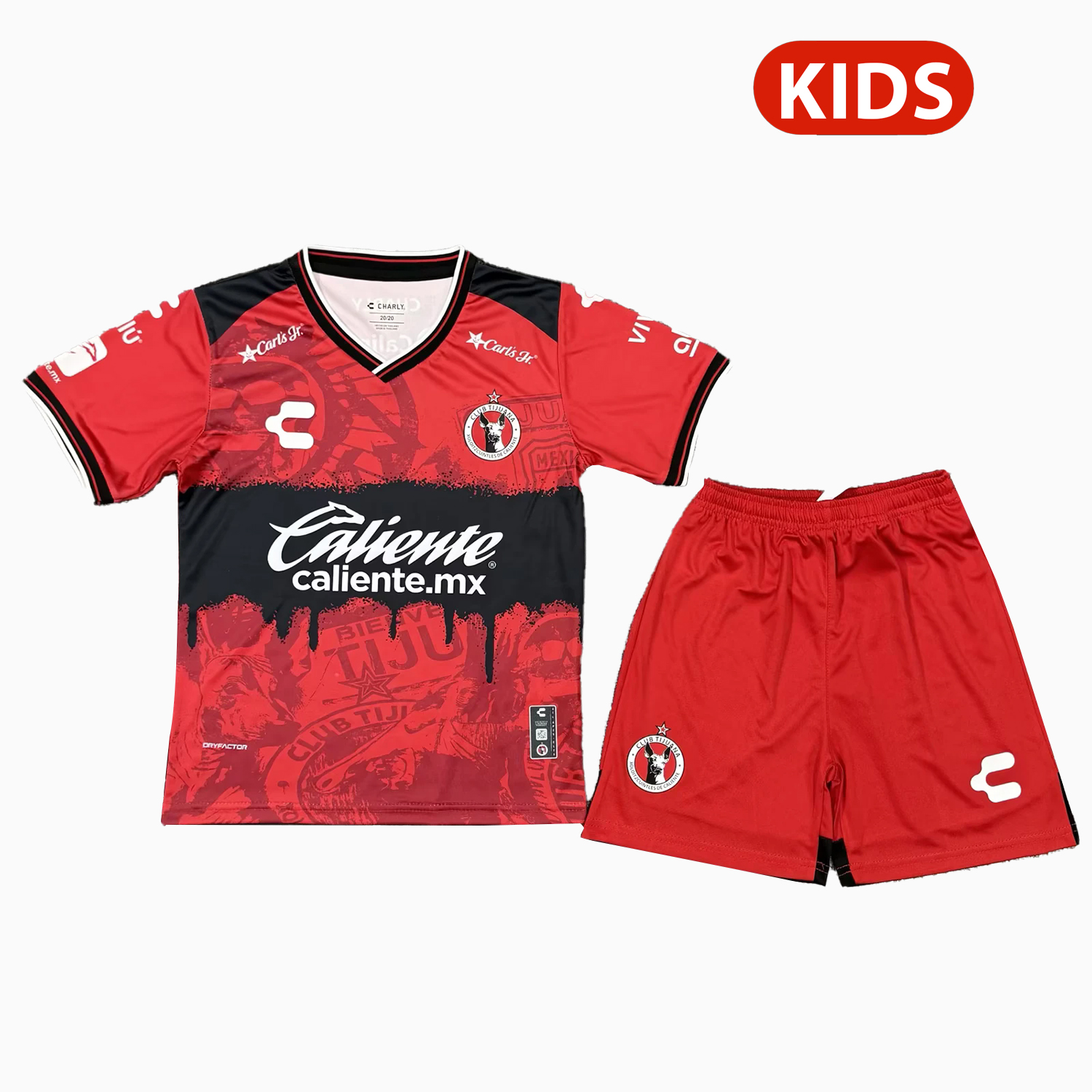 ManixJersey.com | Tijuana 25-26 Home Kids Kit -Customize Name, Number and Patch | Worldwide Shipping