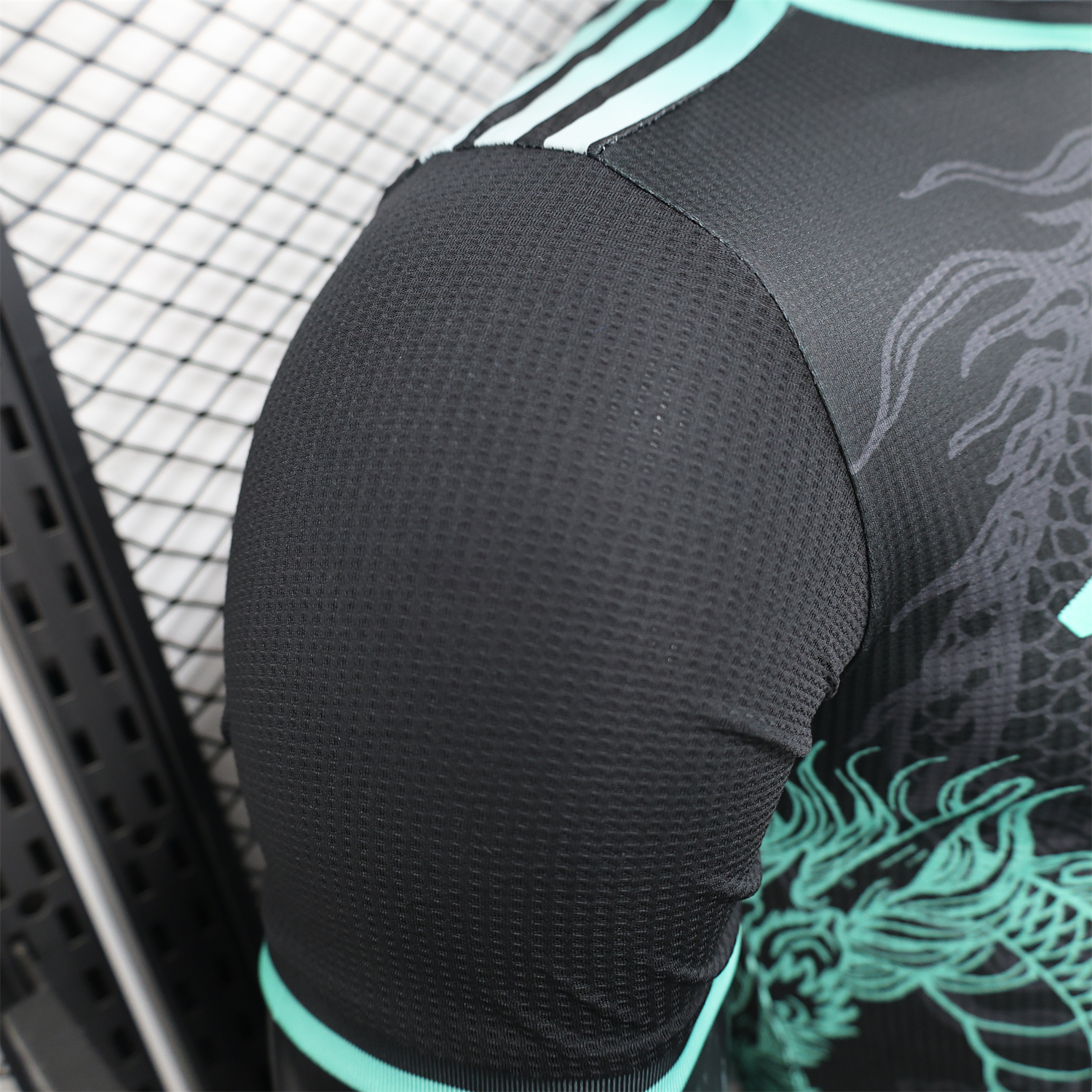 foot-Algeria 25-26 Green Dragon Pattern Black Jersey - Player Version