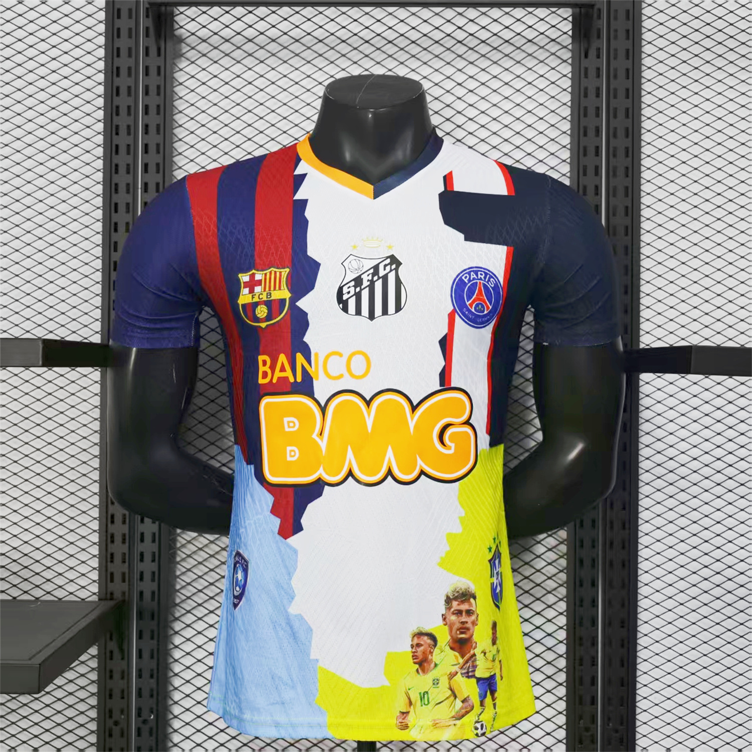 foot-Neymar Career Commemorative Jersey - Player Version - Barcelona Brazil Paris Saint-Germain PSG Santos Al Hilal SFC