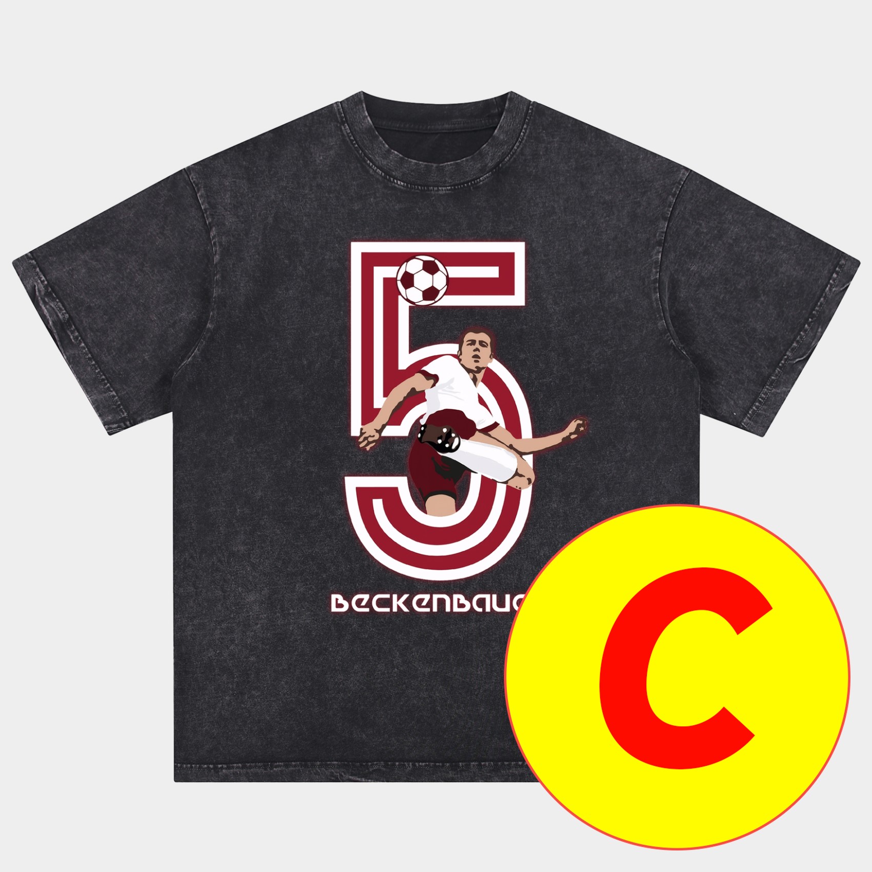 foot-Bayern Munich 125th Legendary Players Oversized Washed T-Shirt