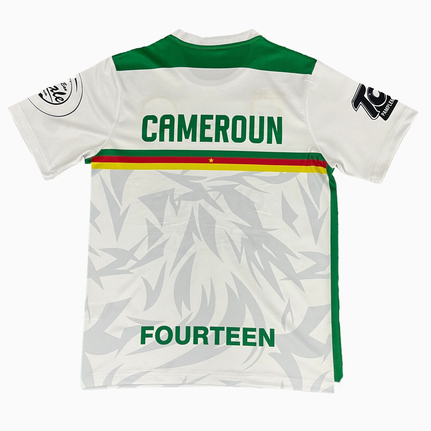foot-Cameroon 25-26 White Green Training Jersey - Fans Version