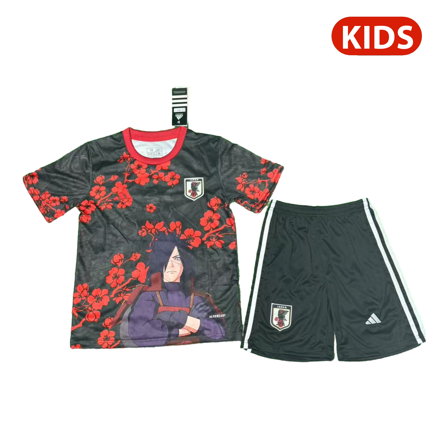 foot-Japan 25-26 Uchiha Madara Red And Black Special Kids Kit