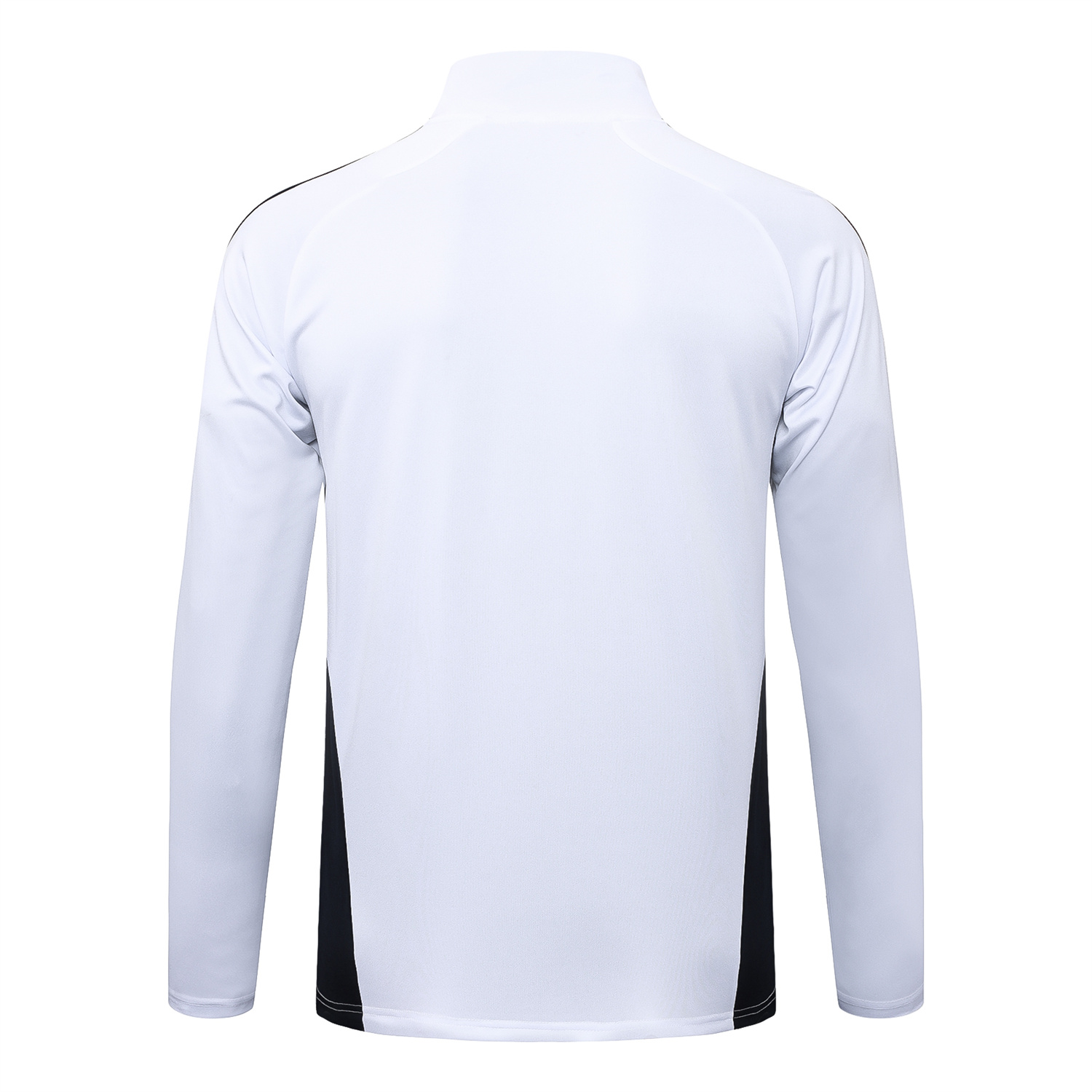 foot-Real Madrid 25-26 Long Sleeve Training Set - White Urban Purist Style and Deep Blue Pants