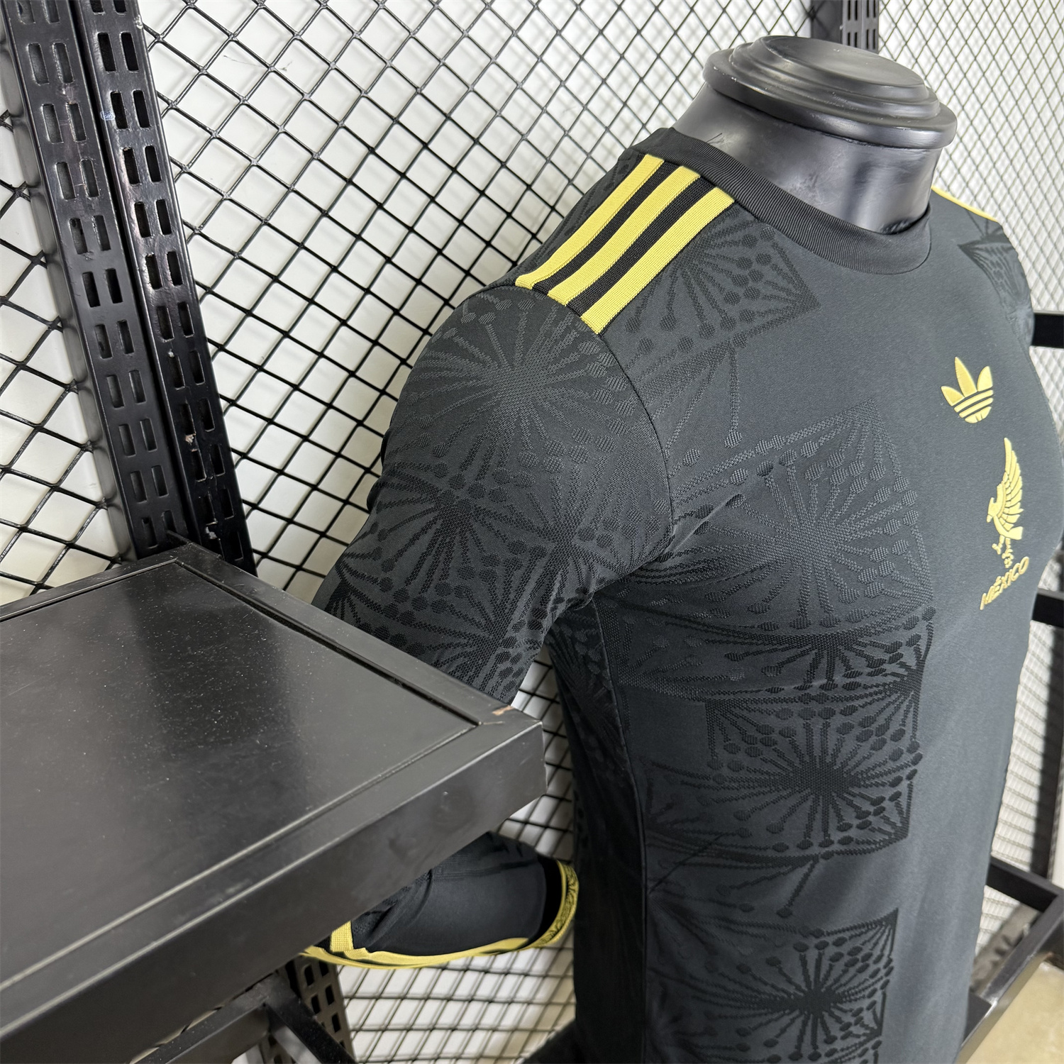 foot-Mexico 2025 Gold Cup Black Long Sleeves Jersey - Player Version