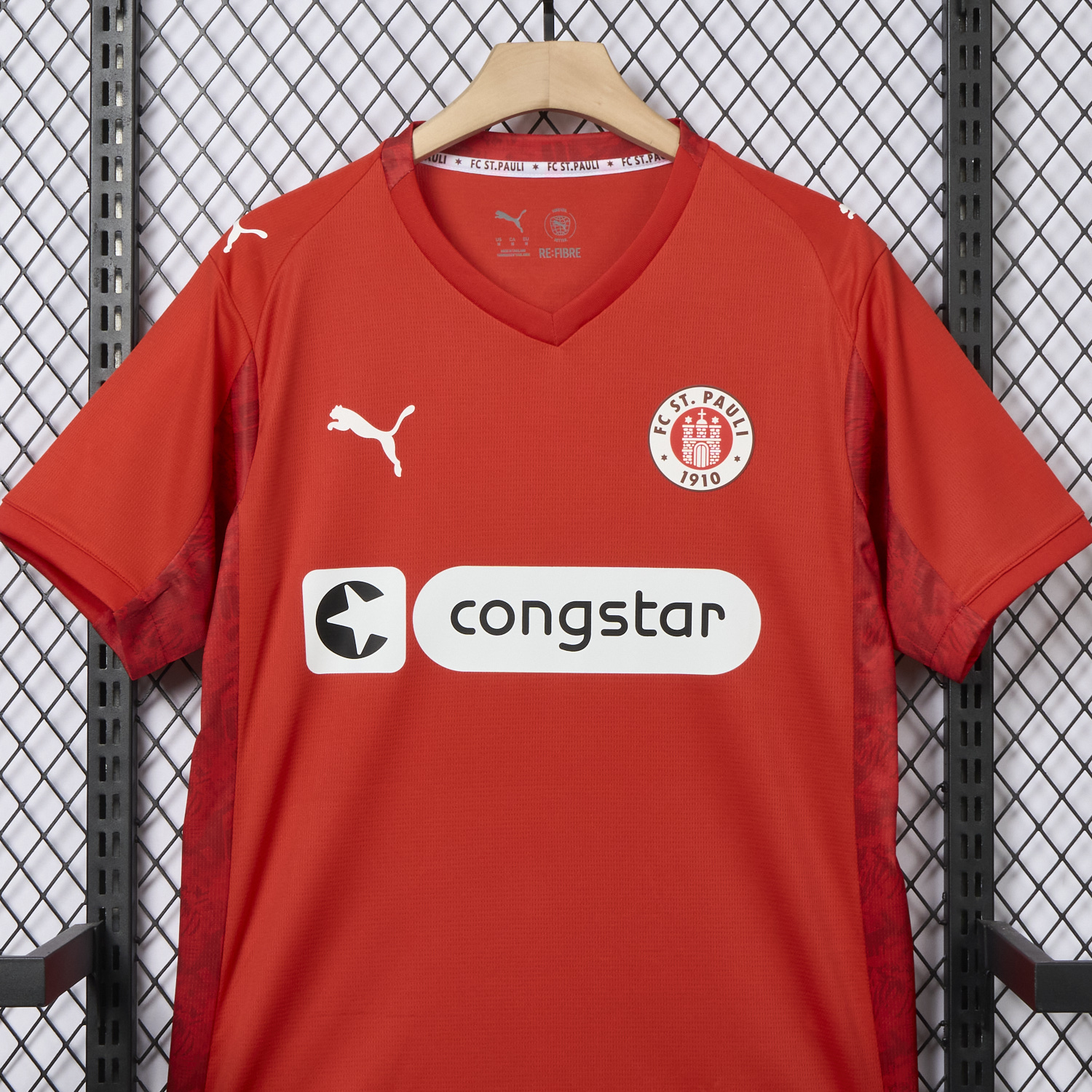 foot-St. Pauli 25-26 Fourth Red Jersey - Fans Version