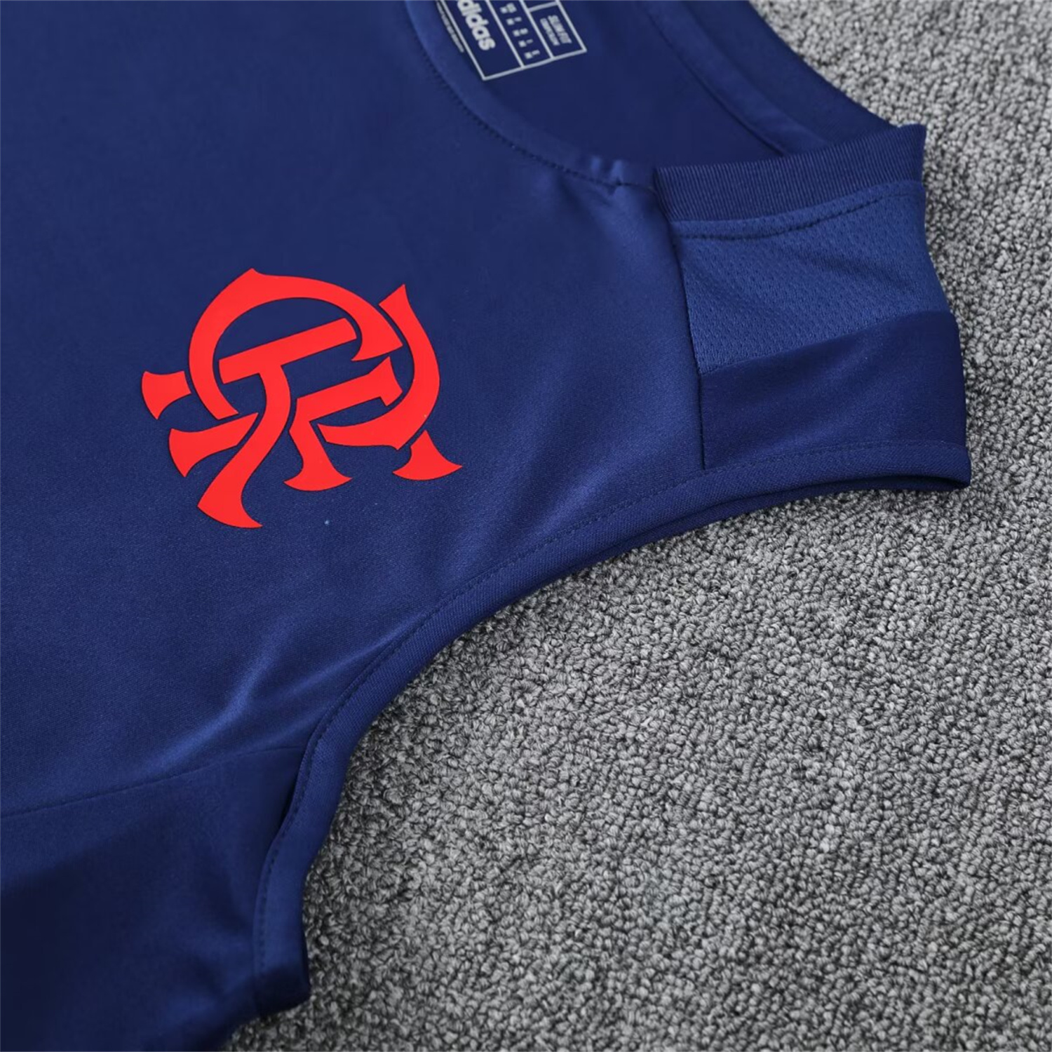 foot-Flamengo 25-26 Vest Training Set - Royal Blue With Royal Blue