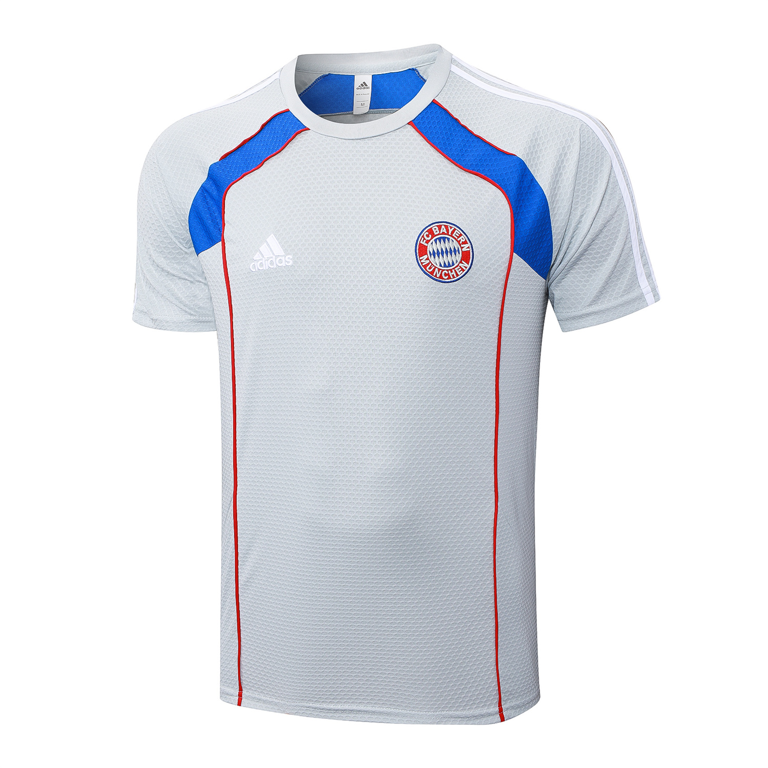 foot-Bayern Munich 25-26 Short-Sleeve Training Set - Grey Throwback Top & Shorts
