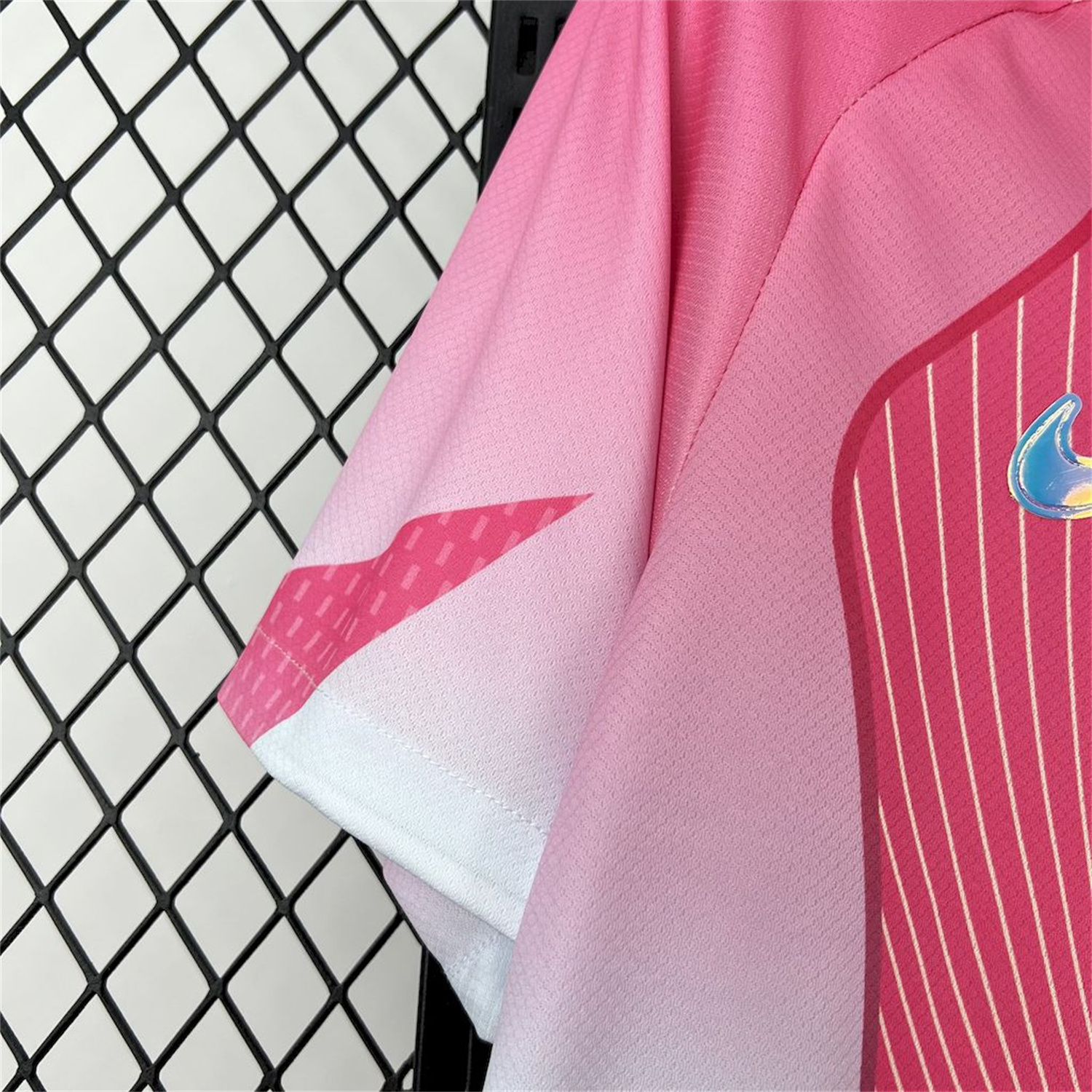 foot-Barcelona 25-26 T90 White Lines Pink Gradient Special Jersey - Fans Version