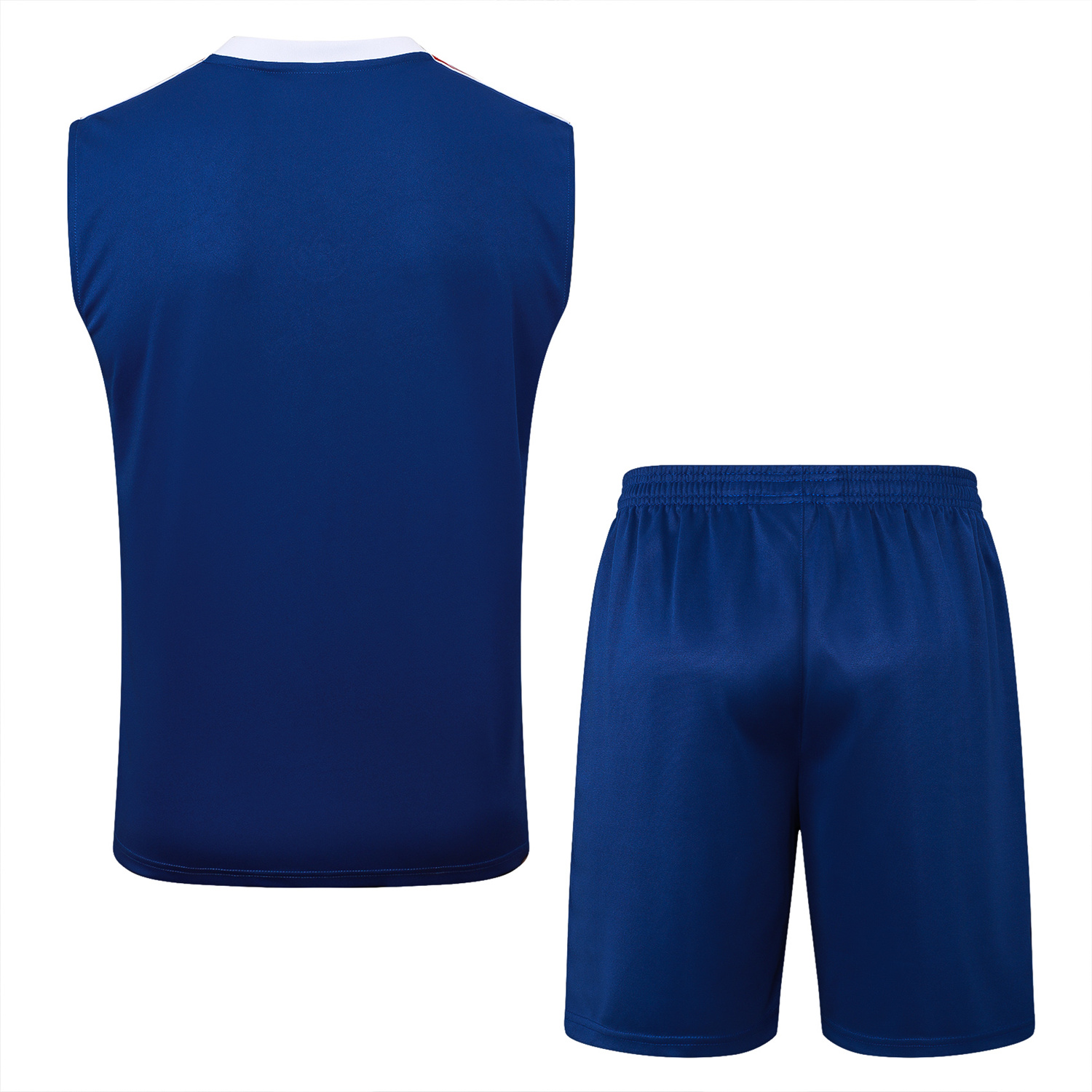 foot-Arsenal 25-26 Throwback Trefoil Vest Training Set - Royal Blue Vest and Shorts