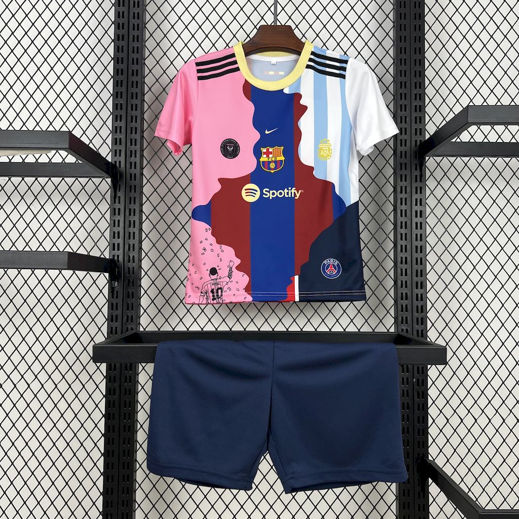 foot-Messi Career Commemorative Kids Kit with Messi #10 - Barcelona Argentina Paris Saint-Germain PSG INT M.A.M