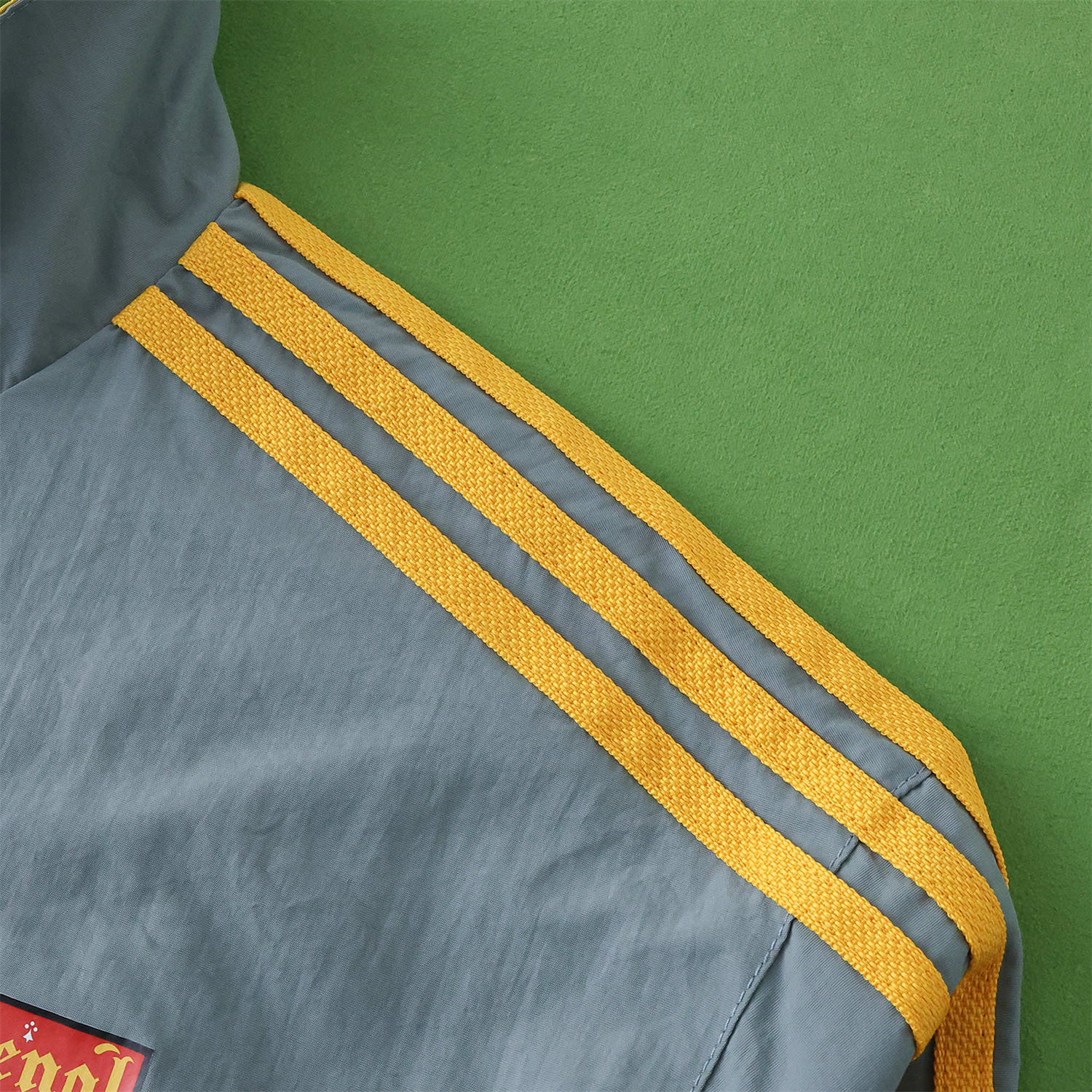 foot-Retro Arsenal 1991-93 Away Double Sided Reversible Windbreaker - Yellow & Grey