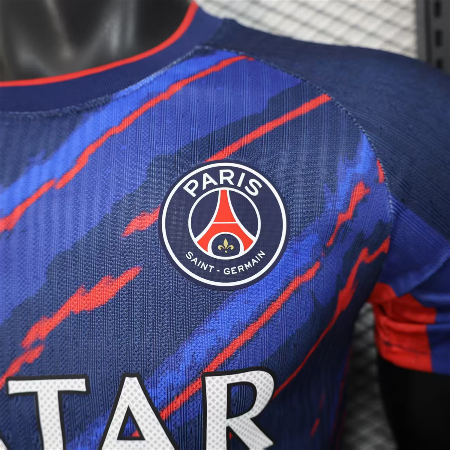 foot-Paris Saint-Germain PSG X JD 25-26 Red Line Blue Special Edition Jersey - Player Version