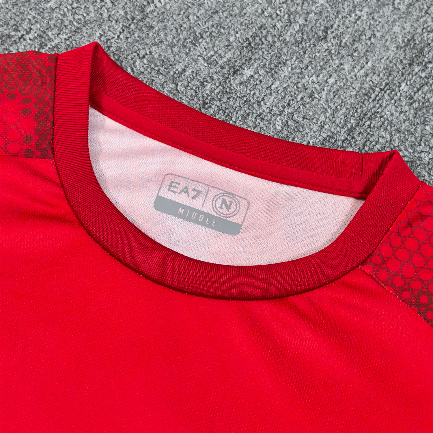 foot-Napoli 24-25 Red Pre-Match Training Jersey - Fans Version