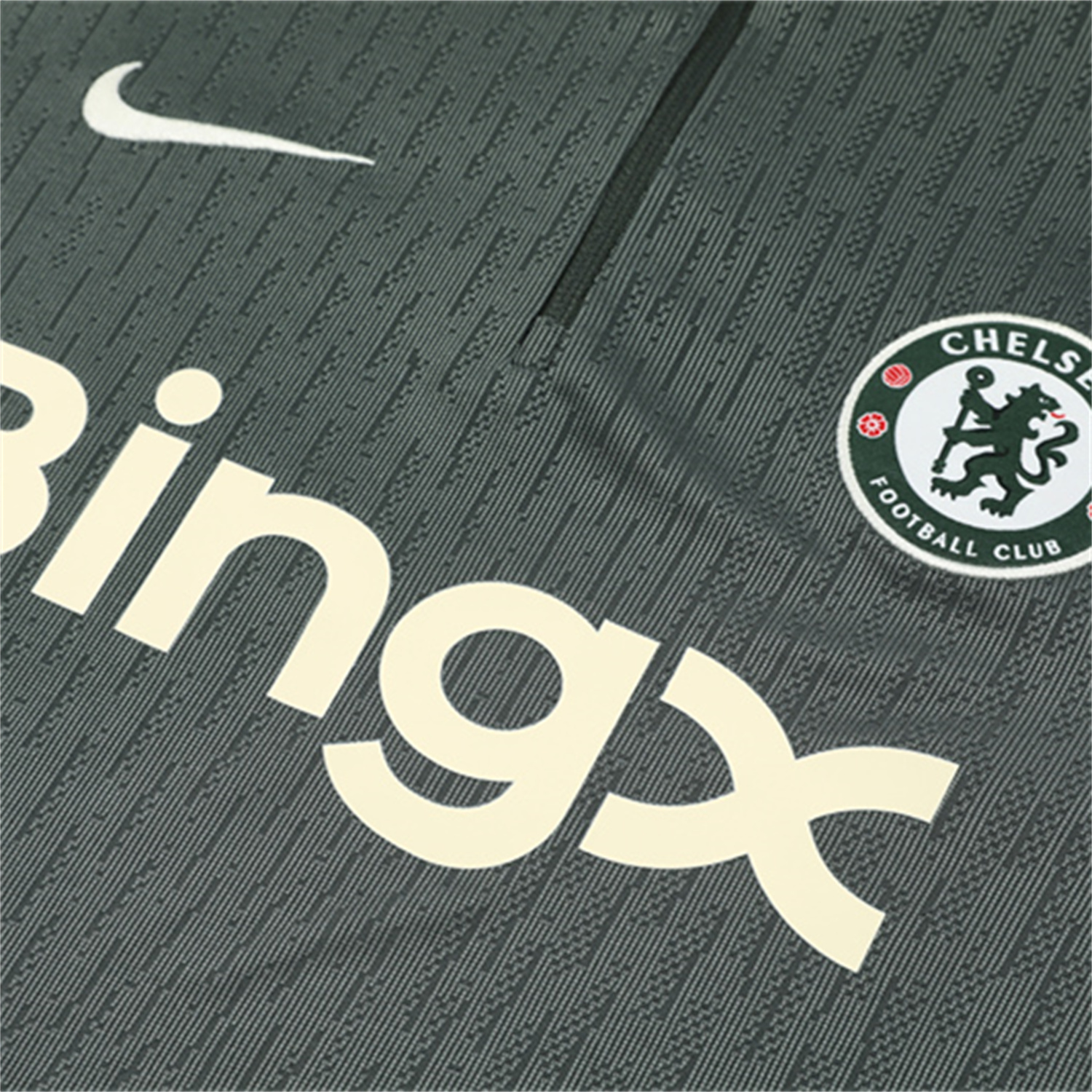 foot-C.H.E.L.S.E.A 25-26 Kid Long Sleeves Training Set - Army Green Top & Army Green Shorts